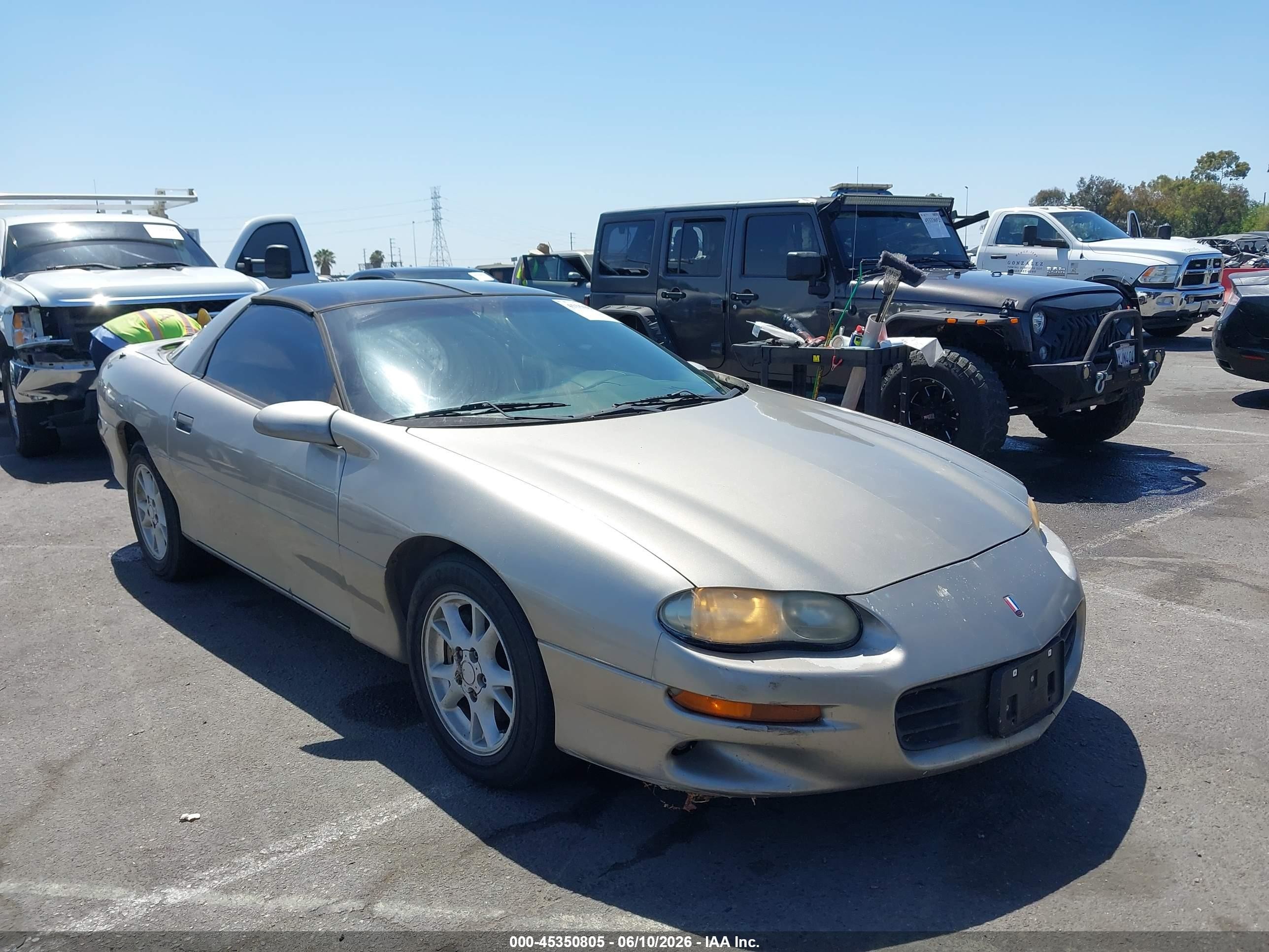 2002 Chevrolet Camaro VIN 2G1FP22K222128170 IAAI salvage auction — Normal Wear, Clear - Dealer Only (California), sold $350 on 2026-07-09 (photo 1)