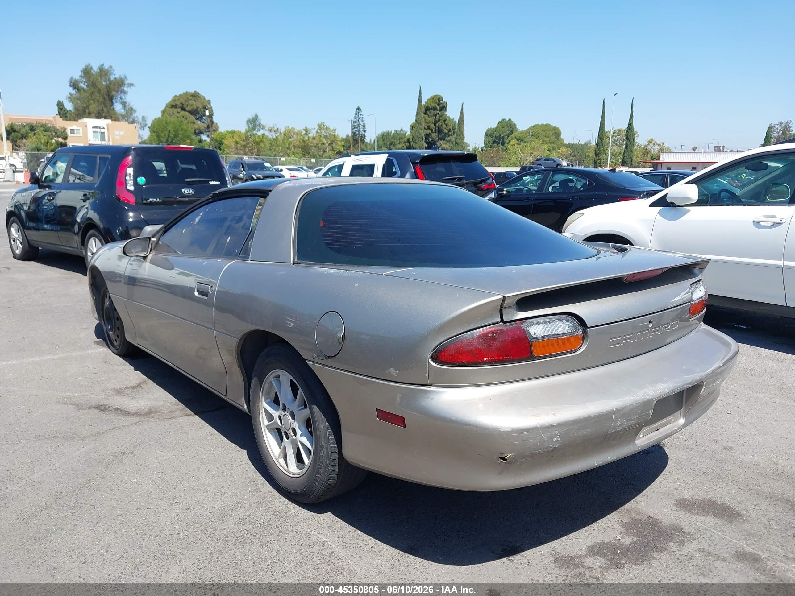 2002 Chevrolet Camaro VIN 2G1FP22K222128170 IAAI salvage auction — Normal Wear, Clear - Dealer Only (California), sold $350 on 2026-07-09 (photo 3)