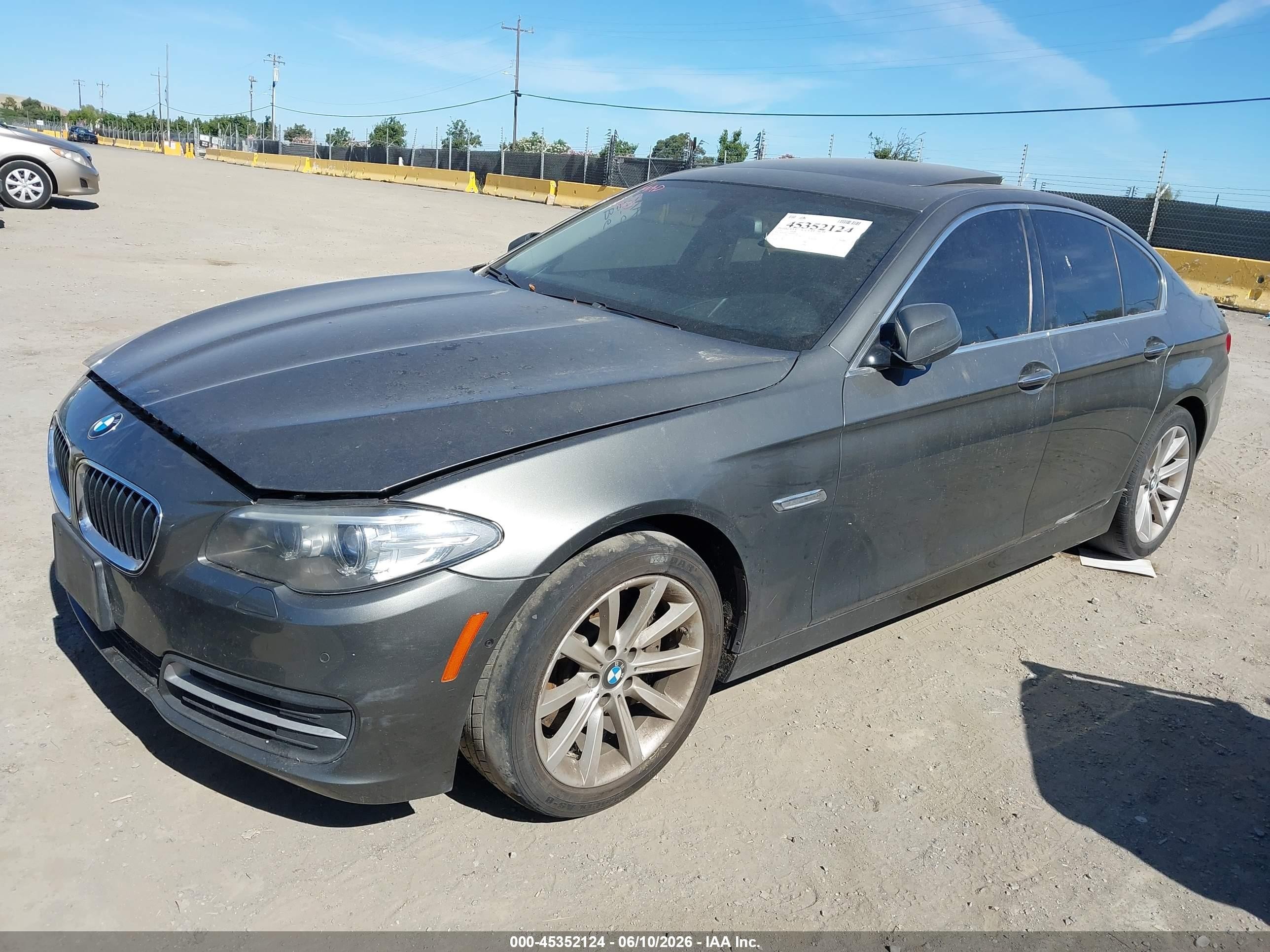 2014 BMW 5 Series VIN WBA5B1C59ED483496 IAAI salvage auction — Normal Wear, Clear - Dealer Only (California), sold $1,450 on 2026-07-02 (photo 2)