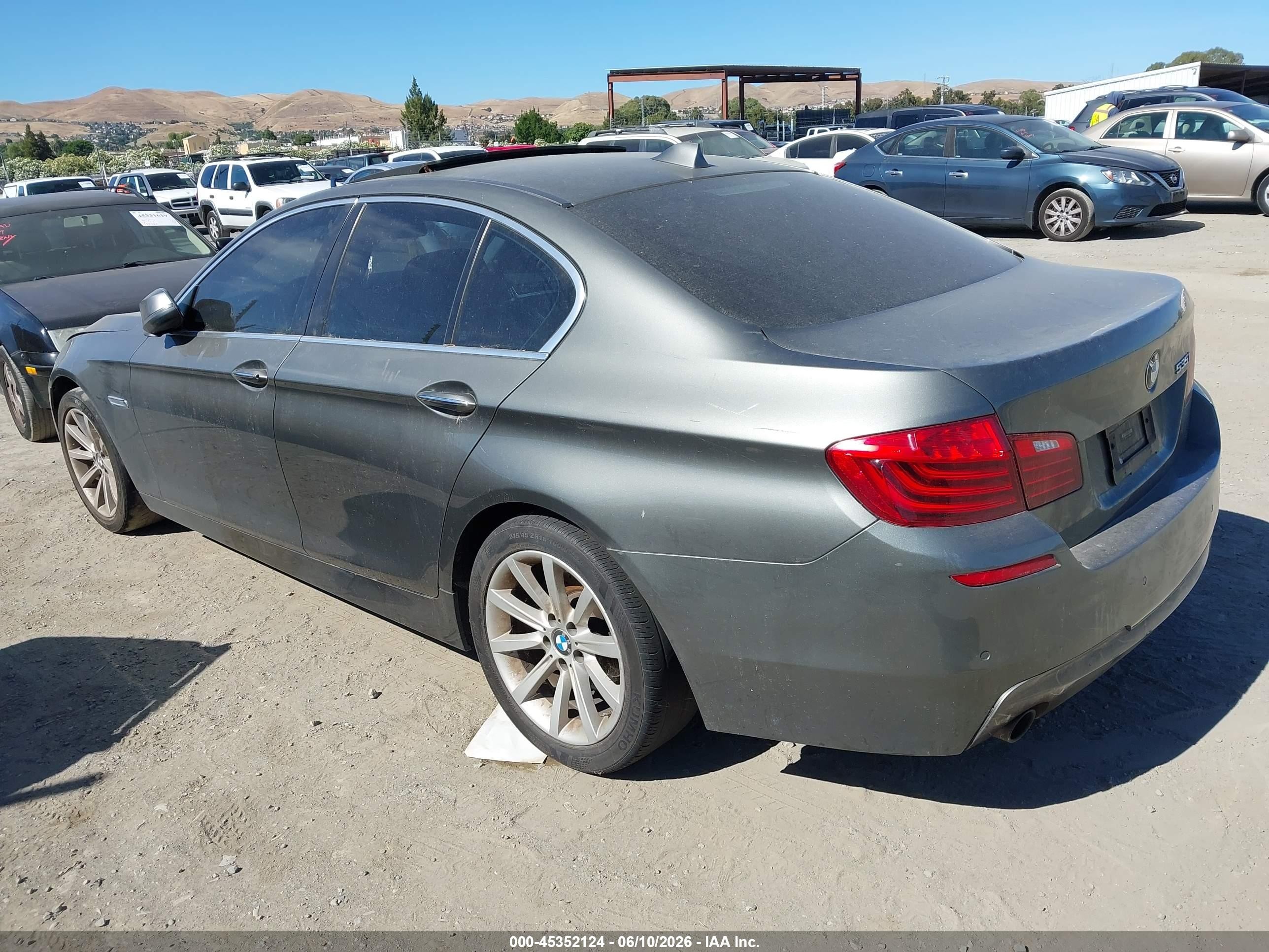 2014 BMW 5 Series VIN WBA5B1C59ED483496 IAAI salvage auction — Normal Wear, Clear - Dealer Only (California), sold $1,450 on 2026-07-02 (photo 3)