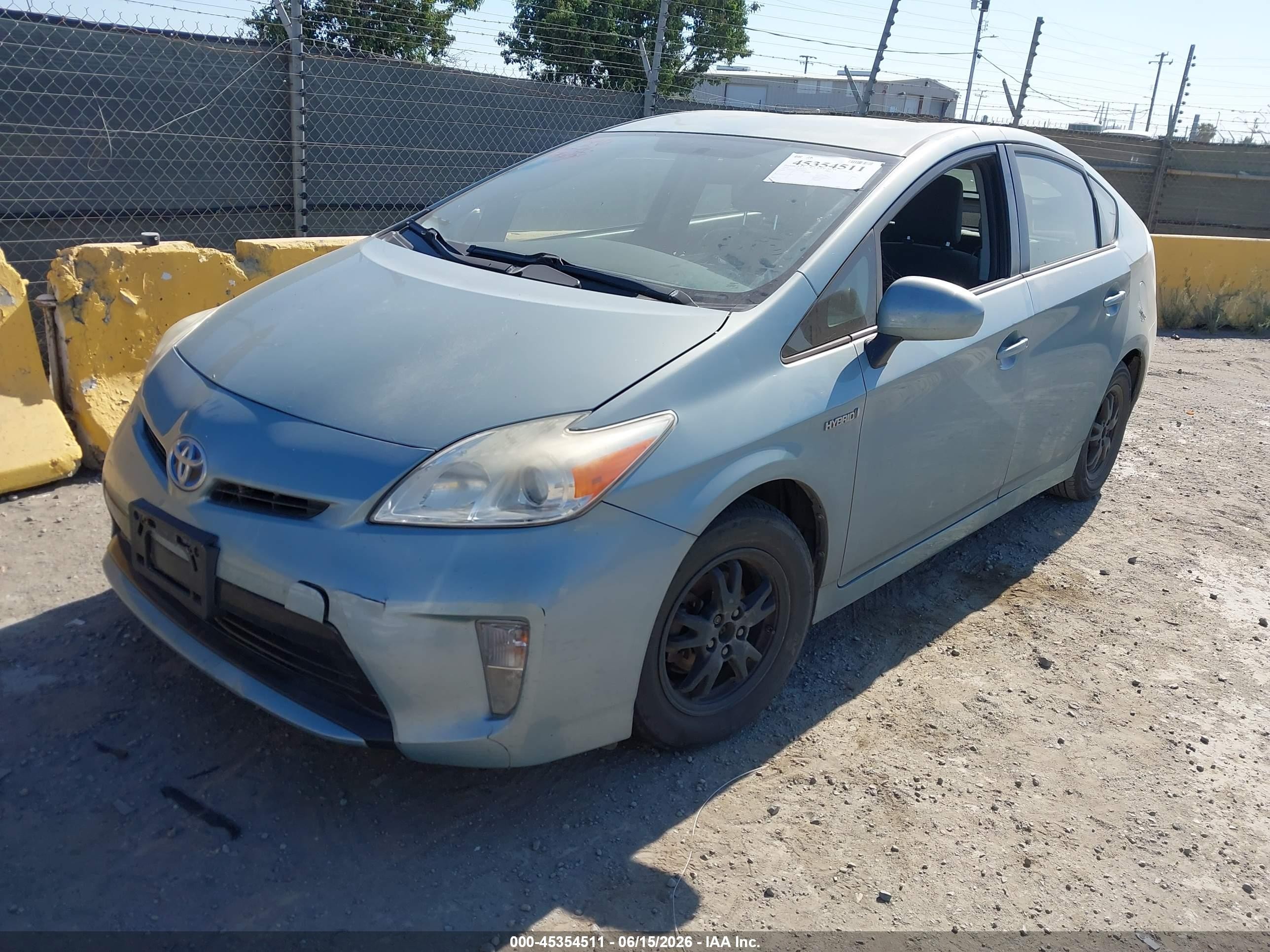 2014 Toyota Prius VIN JTDKN3DU8E1749199 IAAI salvage auction — Normal Wear, Clear - Dealer Only (California), sold $2,550 on 2026-07-09 (photo 2)