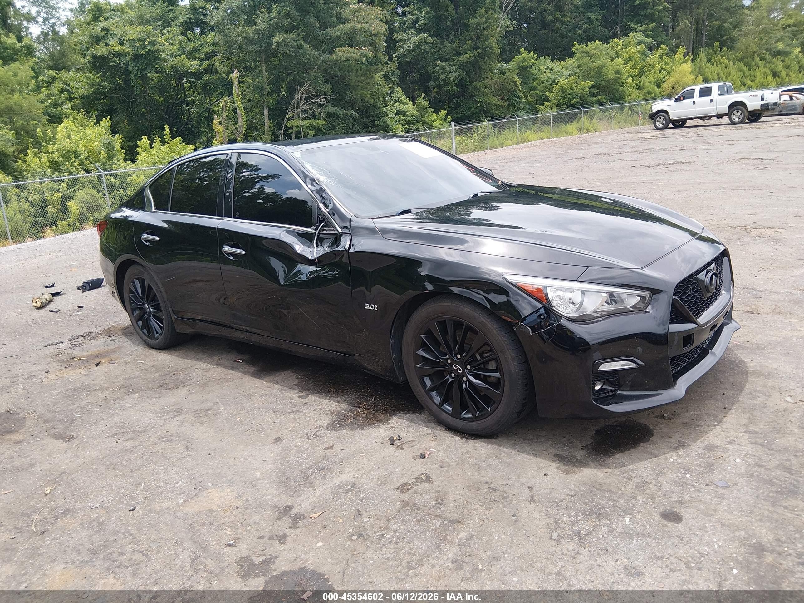 2020 Infiniti Q50 VIN JN1EV7AP0LM205782 IAAI salvage auction — Top/Roof, Salvage (Mississippi), sold $1,800 on 2026-09-09 (photo 1)