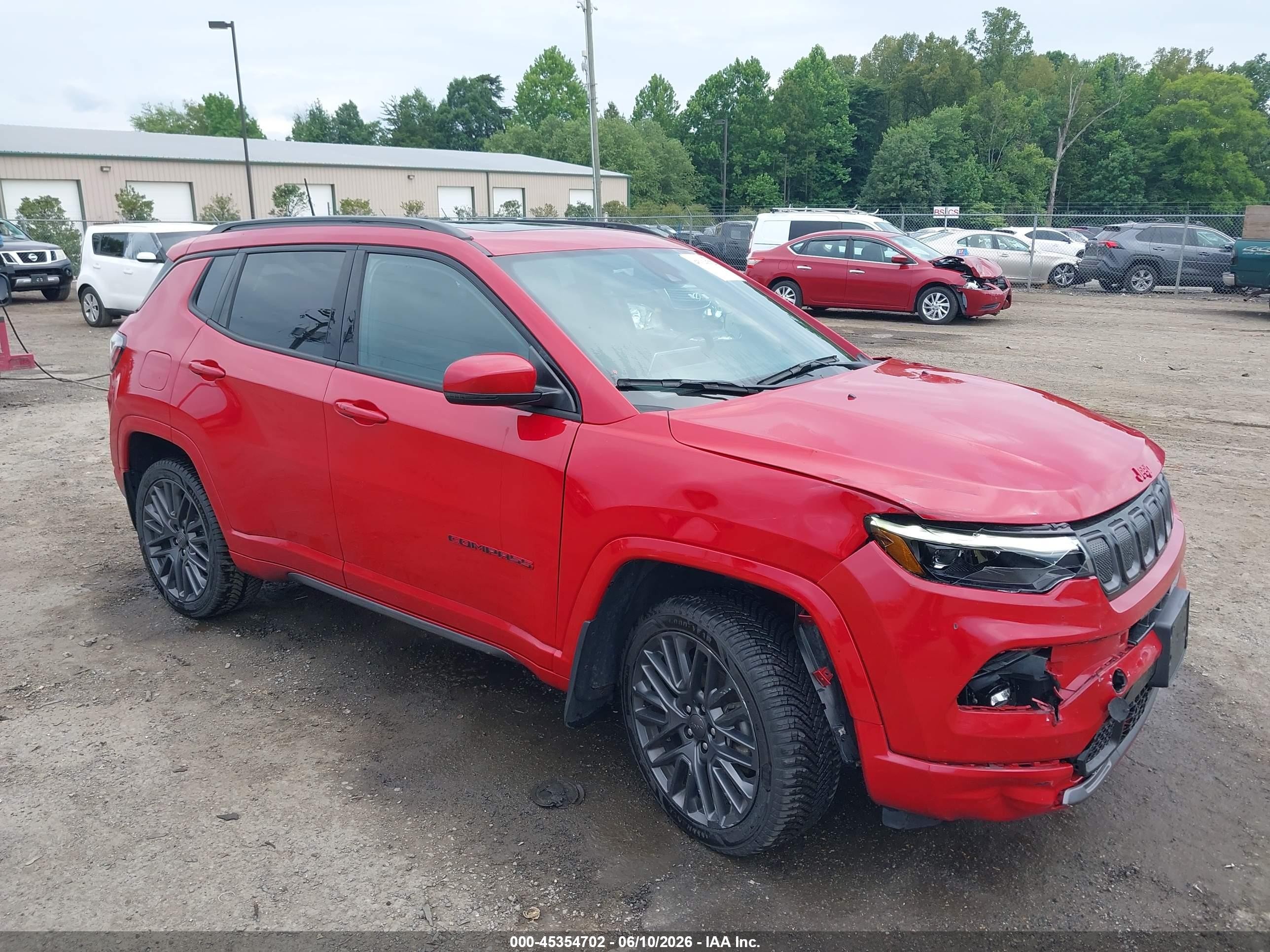 2022 Jeep Compass VIN 3C4NJDCB6NT204092 — IAAI salvage auction photo