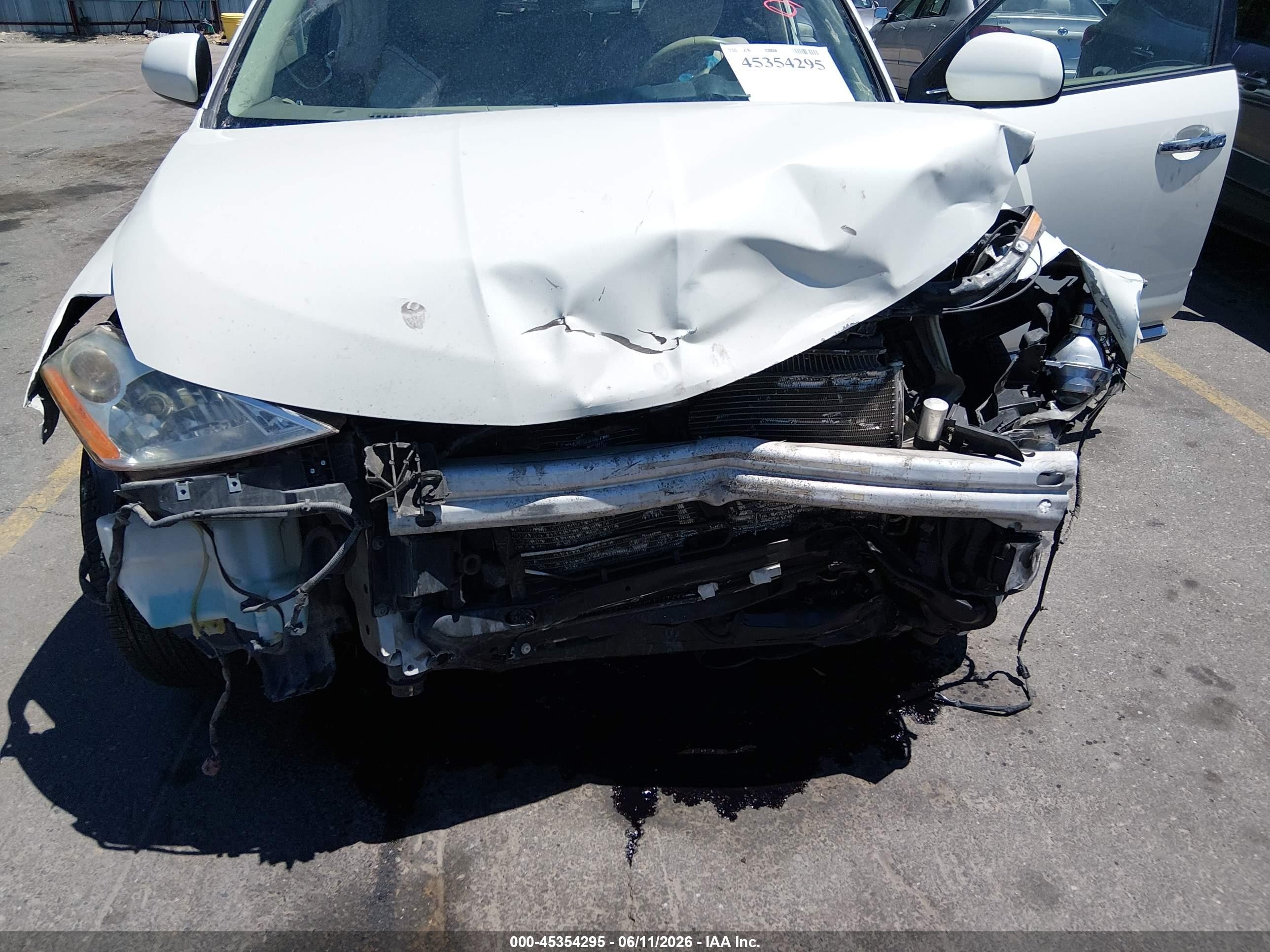 2007 Nissan Murano VIN JN8AZ08W97W646538 IAAI salvage auction — Front End, Salvage (Utah), sold $275 on 2026-07-09 (photo 6)