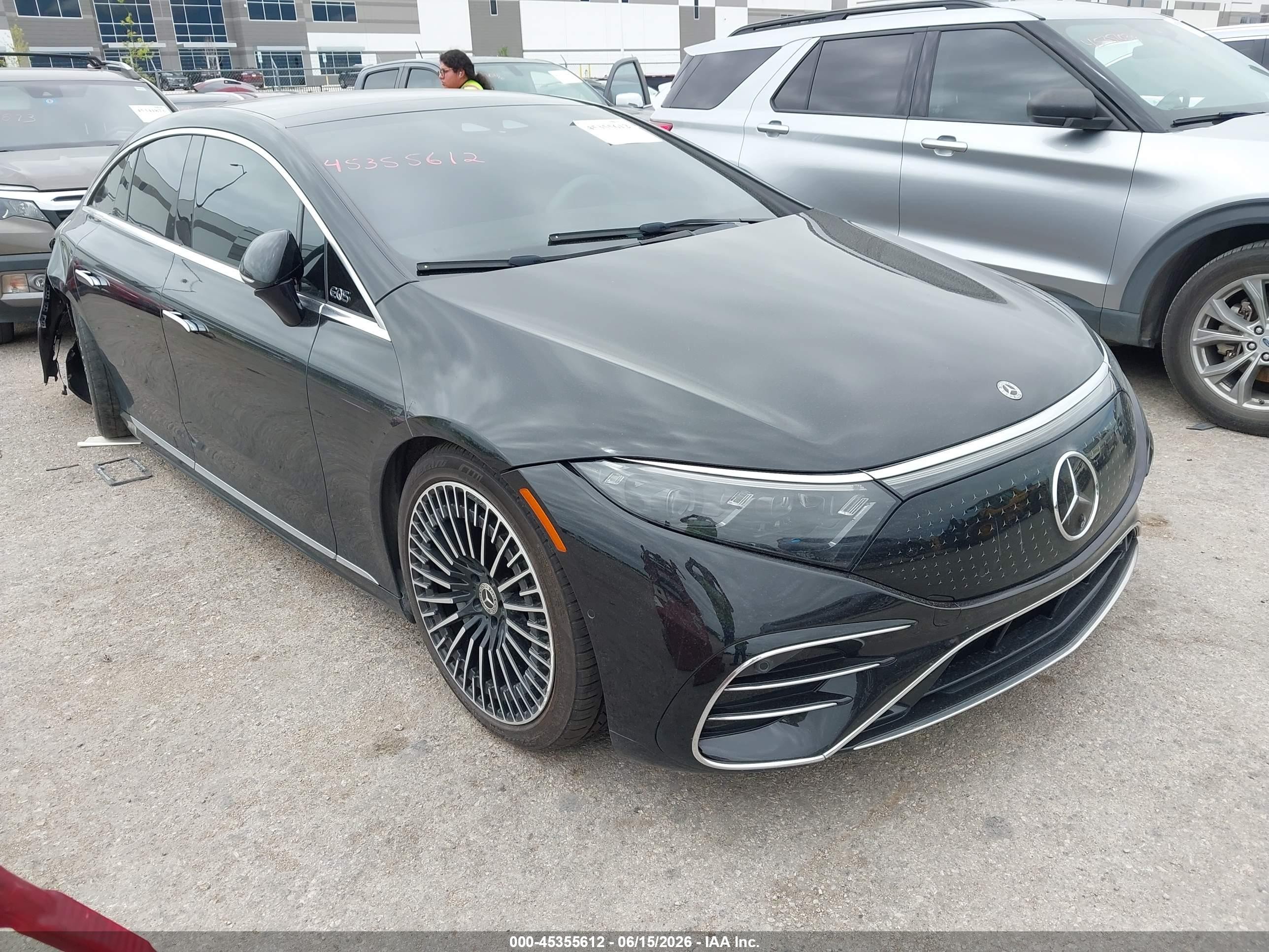 2023 Mercedes-benz Eqs VIN W1KCG2DB1PA025581 IAAI salvage auction — Rear End, Salvage (Texas), sold $19,800 on 2026-08-25 (photo 1)