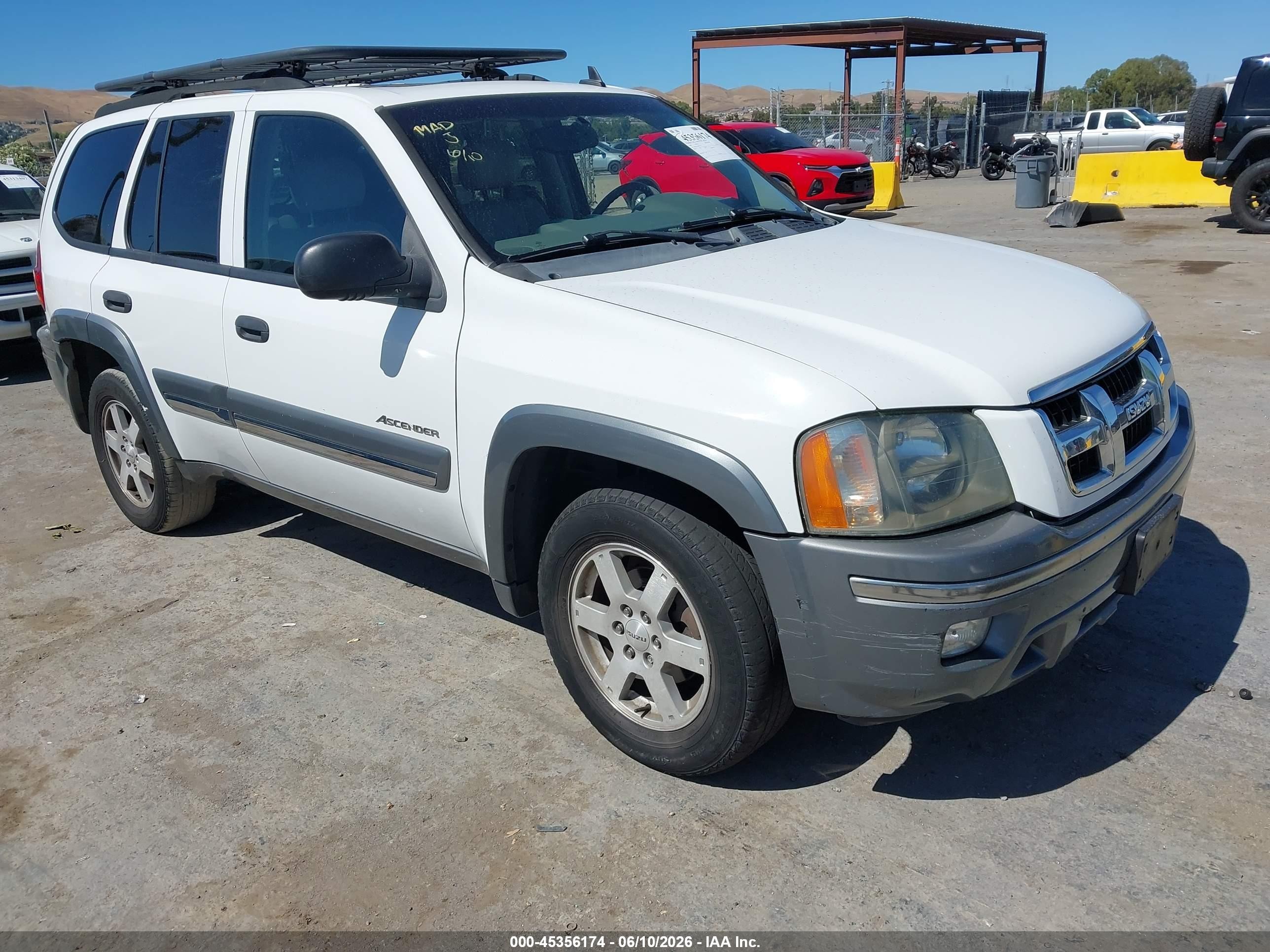 2006 Isuzu Ascender VIN 4NUDT13S662701137 IAAI salvage auction — Normal Wear, Clear - Dealer Only (California), sold $375 on 2026-07-09 (photo 1)