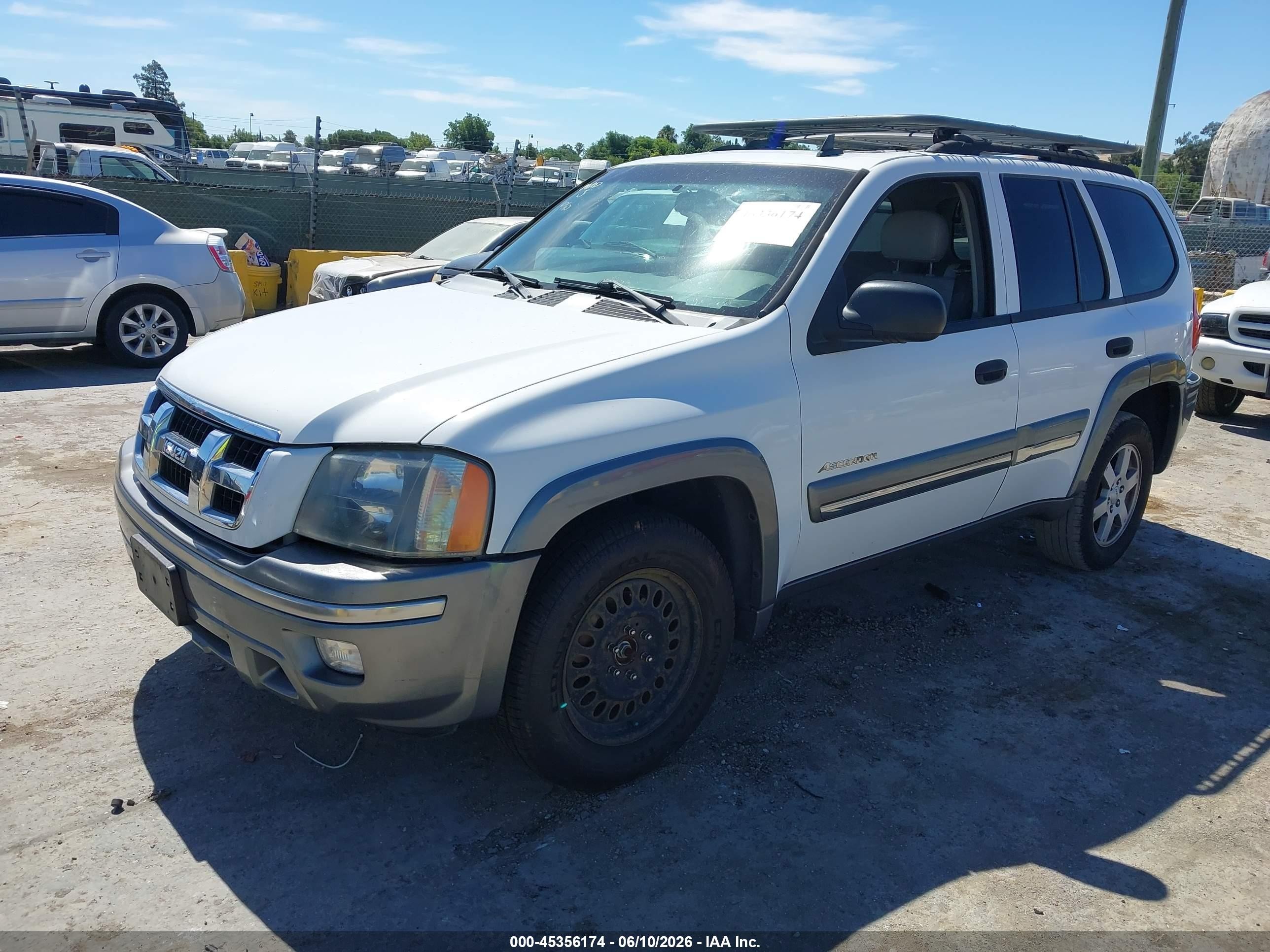 2006 Isuzu Ascender VIN 4NUDT13S662701137 IAAI salvage auction — Normal Wear, Clear - Dealer Only (California), sold $375 on 2026-07-09 (photo 2)