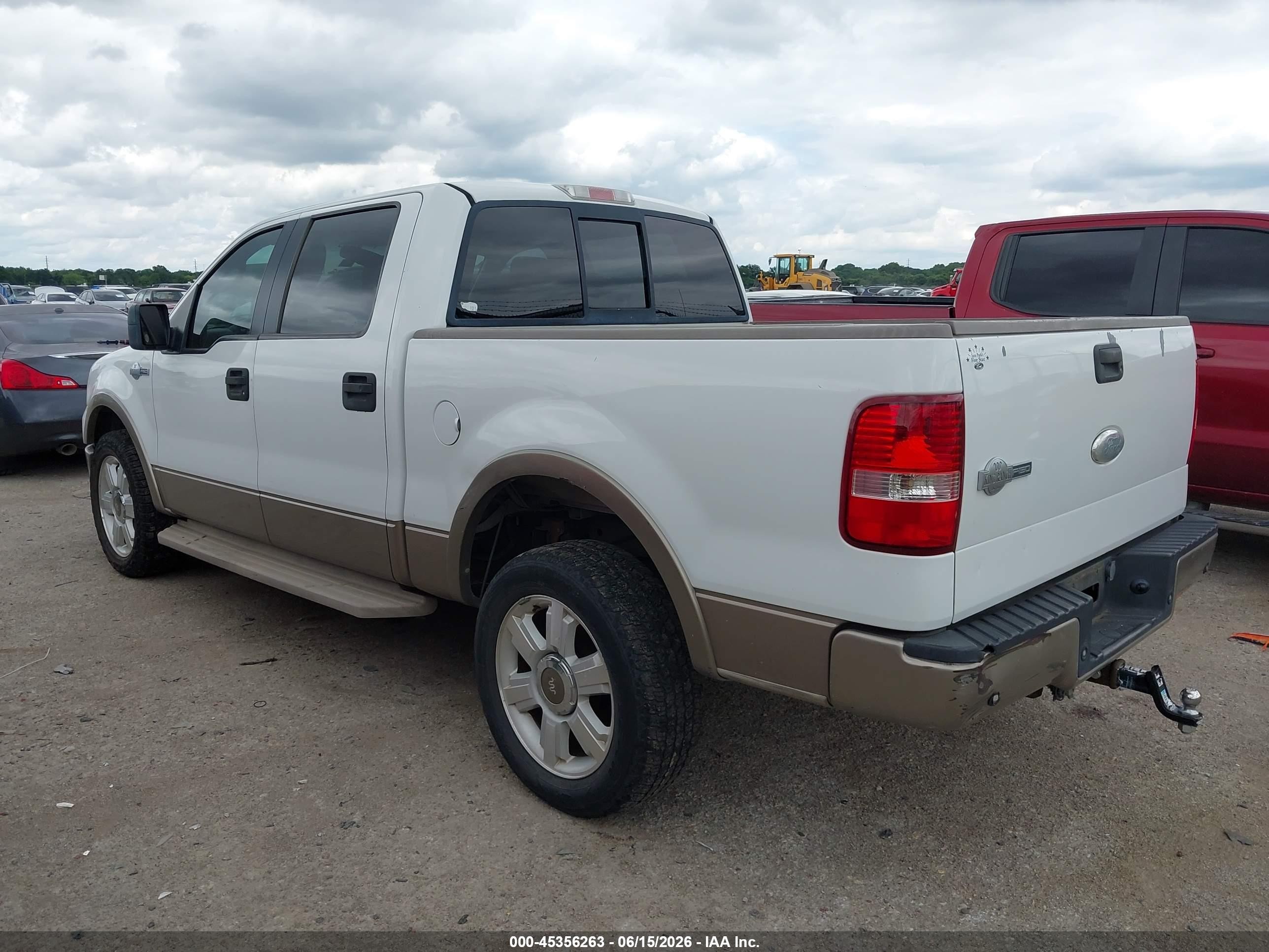 2006 Ford F-150 VIN 1FTPW12V46KD38588 IAAI salvage auction — Front & Rear, Original (Texas), sold $1,200 on 2026-07-11 (photo 3)