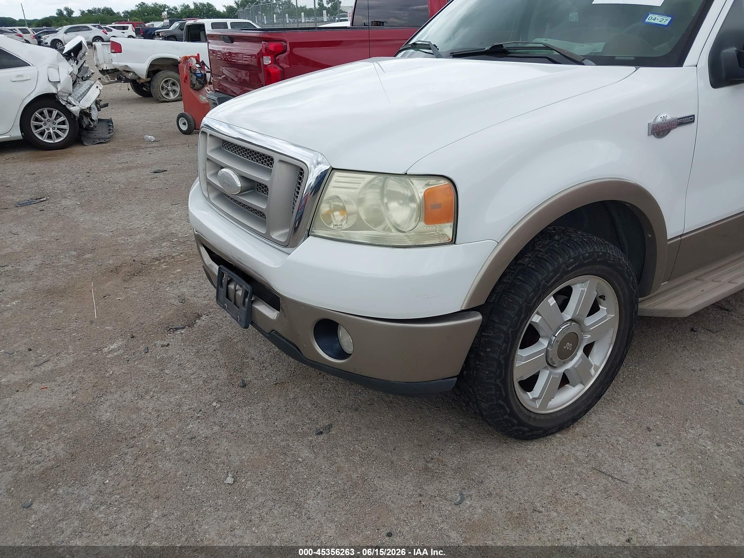 2006 Ford F-150 VIN 1FTPW12V46KD38588 IAAI salvage auction — Front & Rear, Original (Texas), sold $1,200 on 2026-07-11 (photo 6)