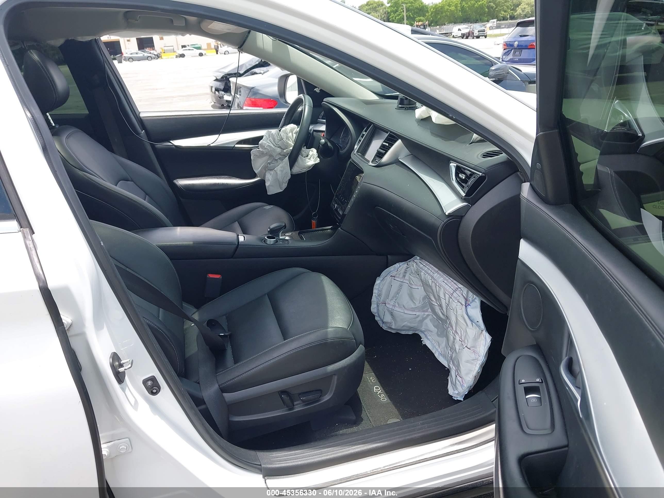 2020 Infiniti Qx50 VIN 3PCAJ5M19LF111766 IAAI salvage auction — Front End, Certificate Of Destruction (Florida), sold $2,350 on 2026-09-05 (photo 5)