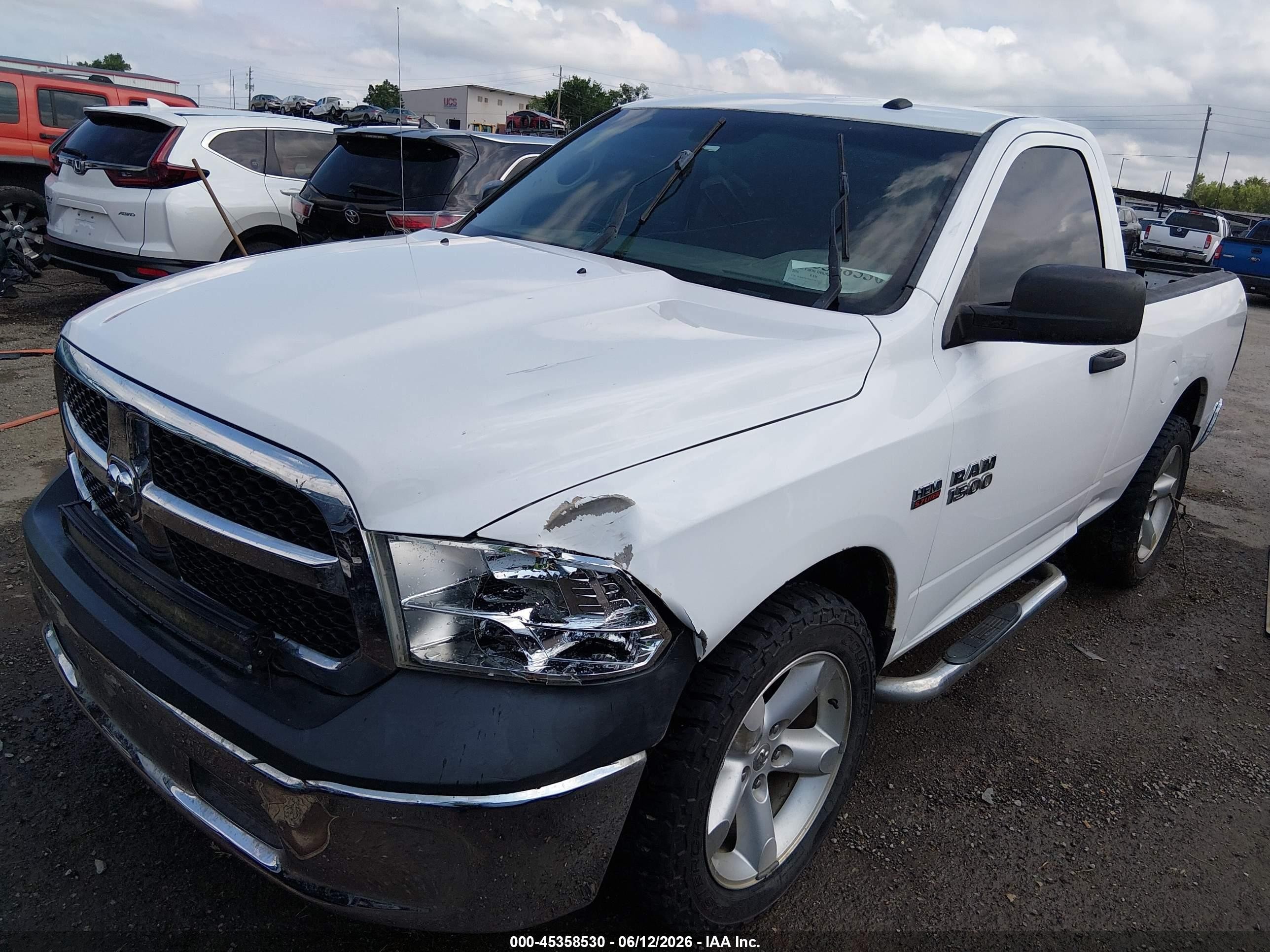 2016 Ram 1500 VIN 3C6JR7AT9GG374132 IAAI salvage auction — Water/Flood, Clear (Oklahoma), sold $1,250 on 2026-09-24 (photo 2)