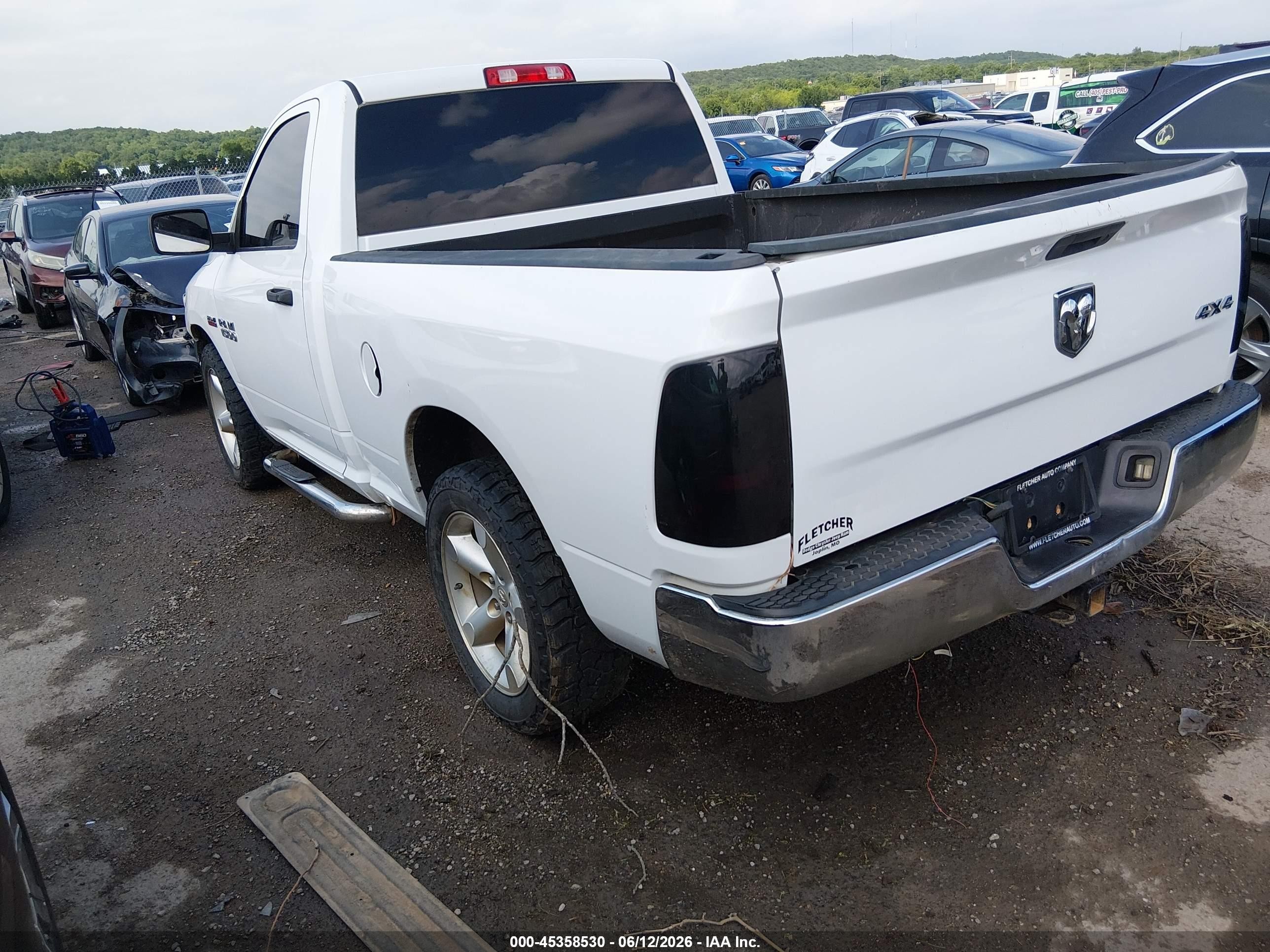 2016 Ram 1500 VIN 3C6JR7AT9GG374132 IAAI salvage auction — Water/Flood, Clear (Oklahoma), sold $1,250 on 2026-09-24 (photo 3)