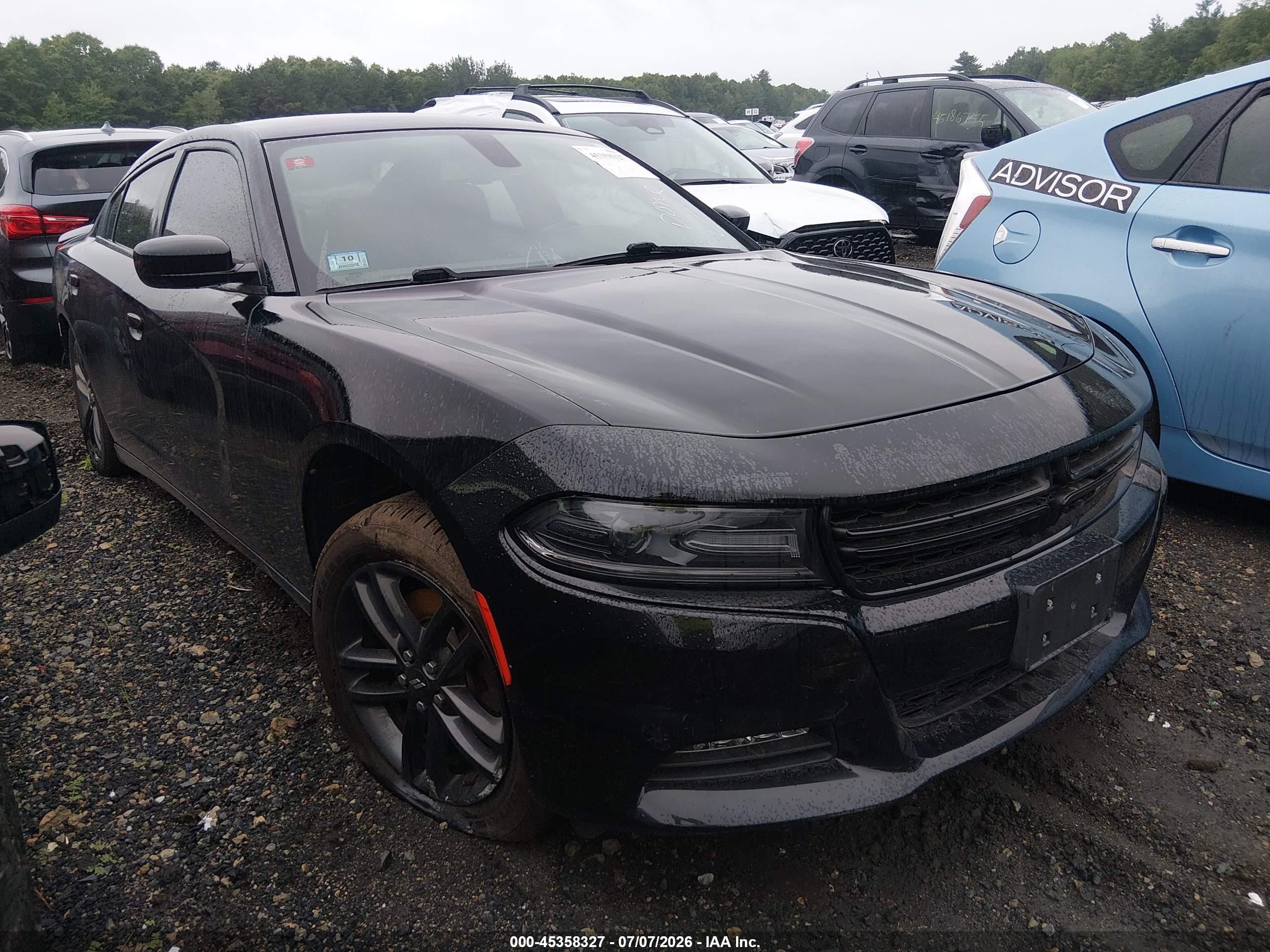 2019 Dodge Charger VIN 2C3CDXJG1KH653980 IAAI salvage auction — Rear End, Salvage (Massachusetts), sold $4,250 on 2026-09-11 (photo 1)