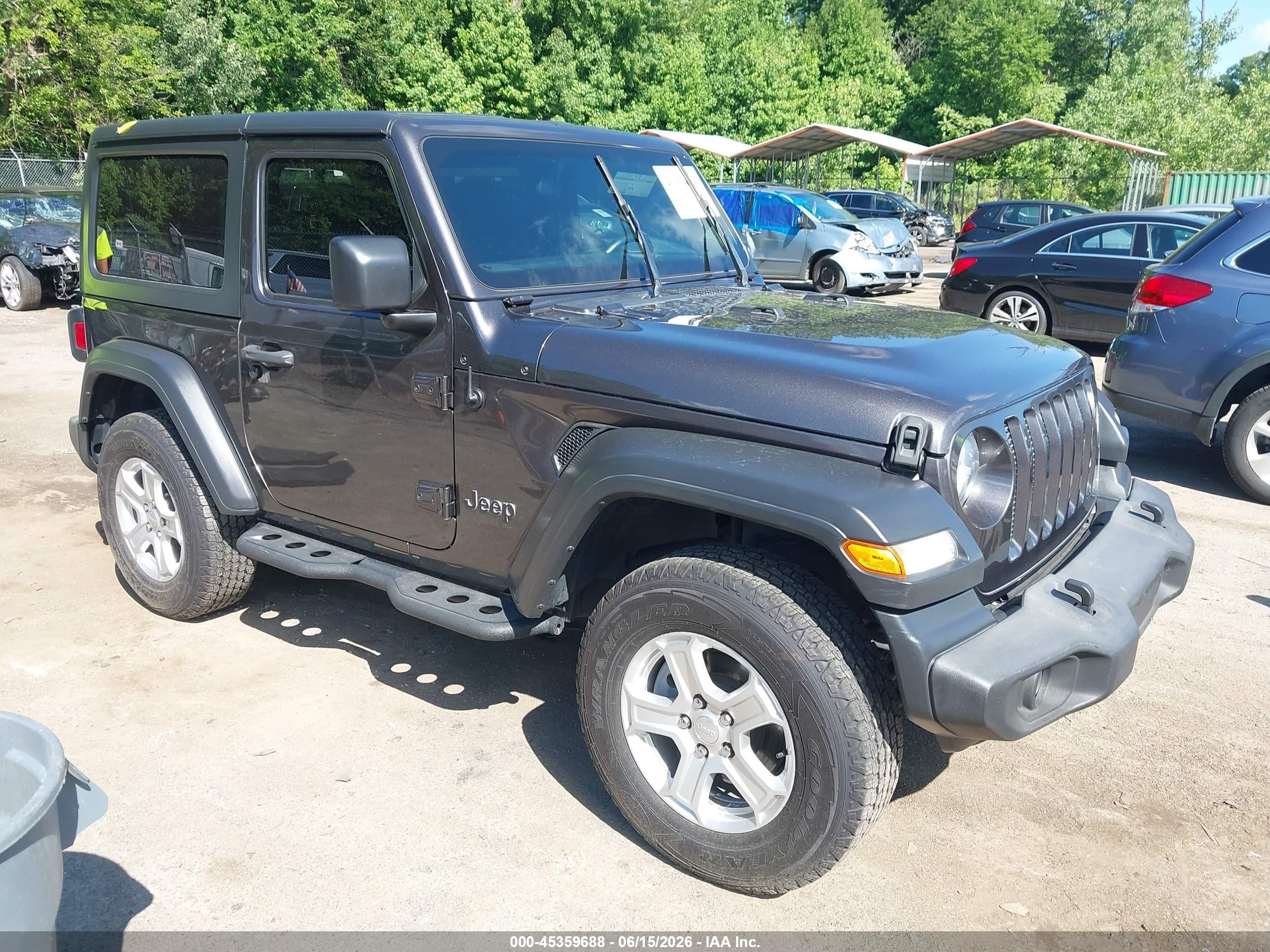 2019 Jeep Wrangler VIN 1C4GJXAN4KW506297 — IAAI salvage auction photo