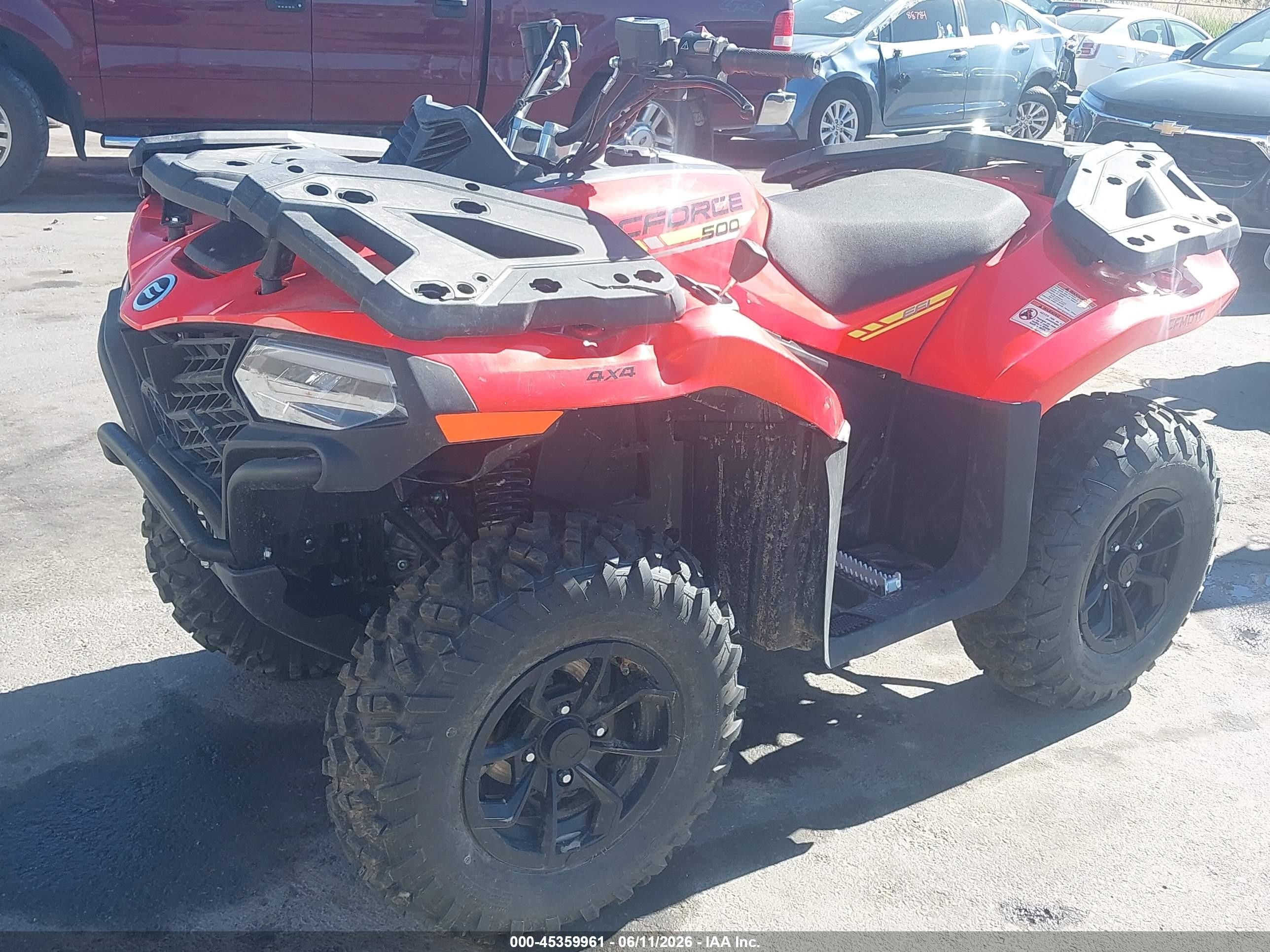 2025 Cf Moto Zforce VIN LCEFDTZ79S6000773 IAAI salvage auction — Side, Salvage (Idaho), sold $2,000 on 2026-07-09 (photo 2)