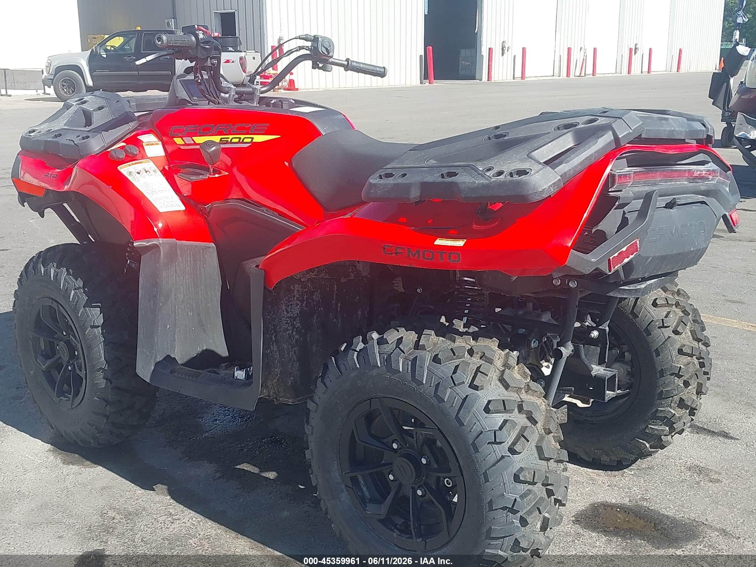 2025 Cf Moto Zforce VIN LCEFDTZ79S6000773 IAAI salvage auction — Side, Salvage (Idaho), sold $2,000 on 2026-07-09 (photo 3)