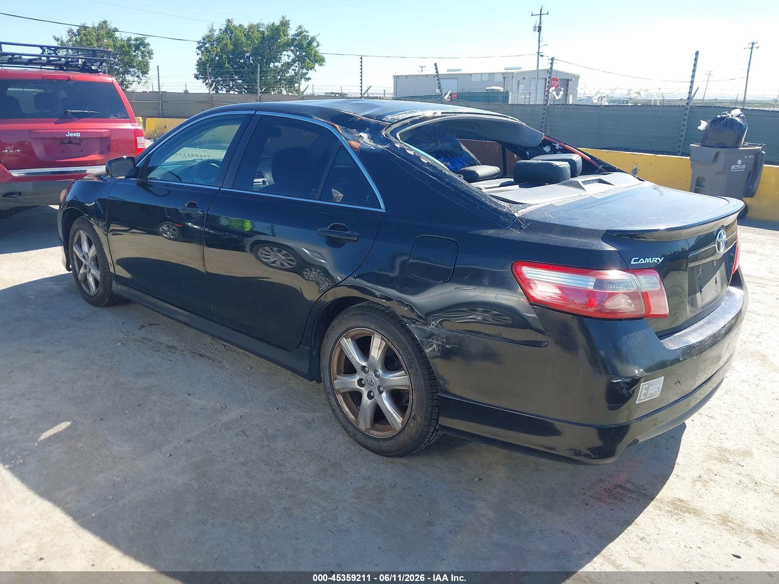 2007 Toyota Camry VIN 4T1BK46K37U552920 IAAI salvage auction — Normal Wear, Clear - Dealer Only (California), sold $700 on 2026-07-02 (photo 3)