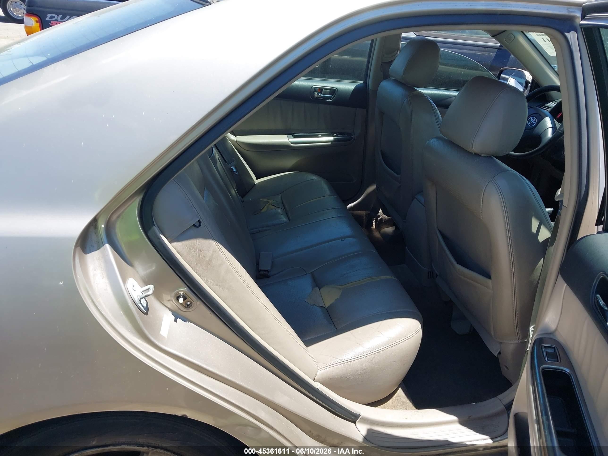 2002 Toyota Camry VIN 4T1BF30K72U506829 IAAI salvage auction — Normal Wear, App For Dup Clear (California), sold $375 on 2026-07-02 (photo 8)