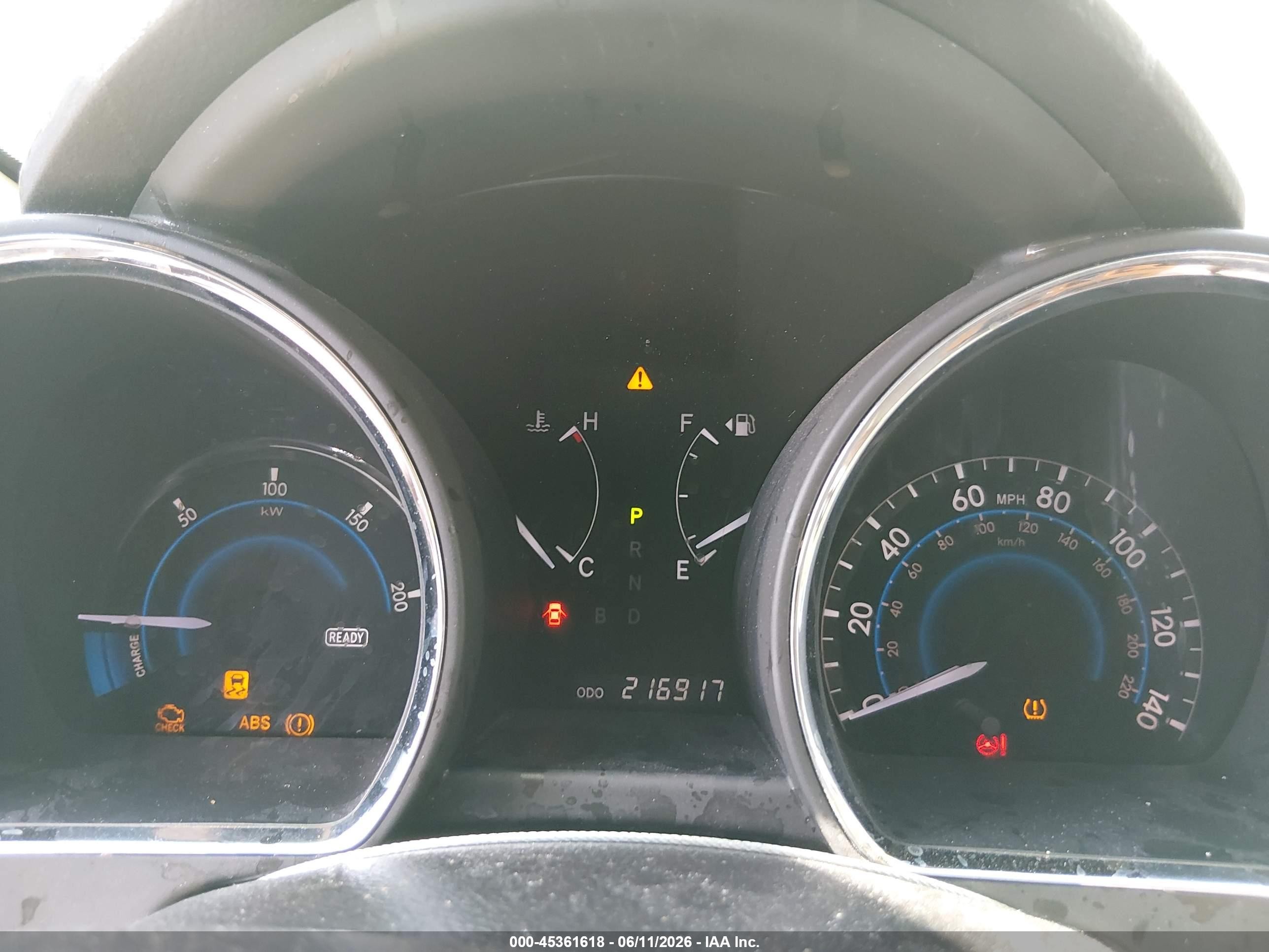 2009 Toyota Highlander Hybrid VIN JTEEW44A992031713 IAAI salvage auction — Rear End, Salvage (Arizona), sold $1,250 on 2026-07-09 (photo 7)