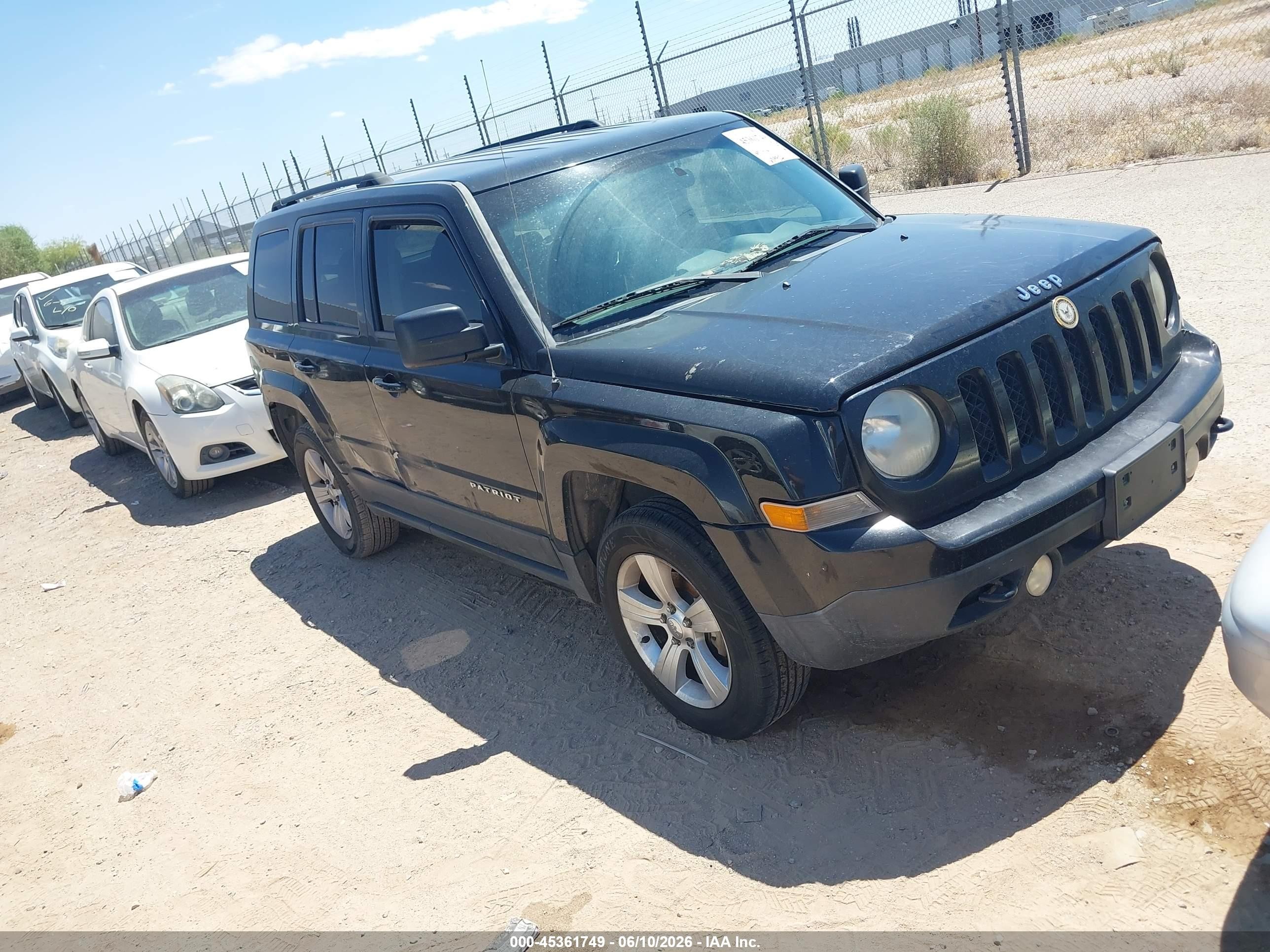 2014 Jeep Patriot VIN 1C4NJRBB6ED879154 IAAI salvage auction — Normal Wear, Clear-Dealer Only (Arizona), sold $275 on 2026-07-09 (photo 1)