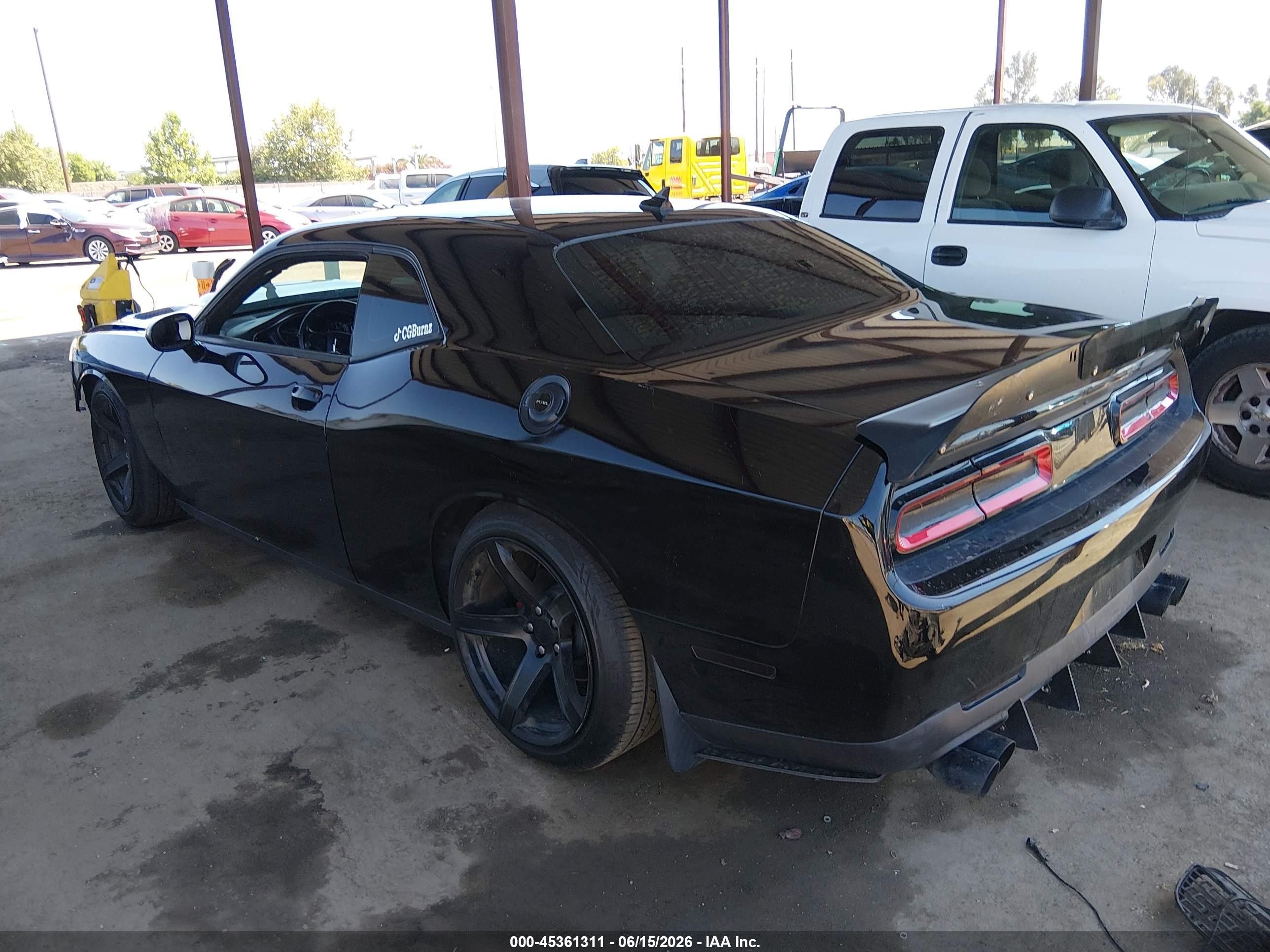 2018 Dodge Challenger VIN 2C3CDZBT4JH229375 IAAI salvage auction — Front End, Salvage (California), sold $4,100 on 2026-07-10 (photo 3)