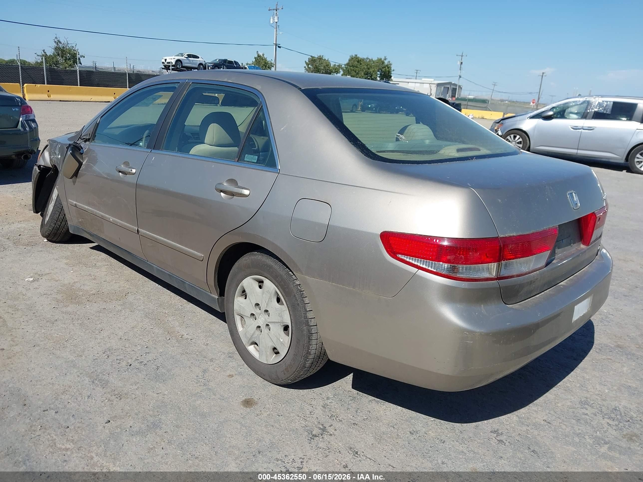 2003 Honda Accord VIN JHMCM56373C019727 IAAI salvage auction — Unknown, Salvage (California), sold $525 on 2026-07-09 (photo 3)