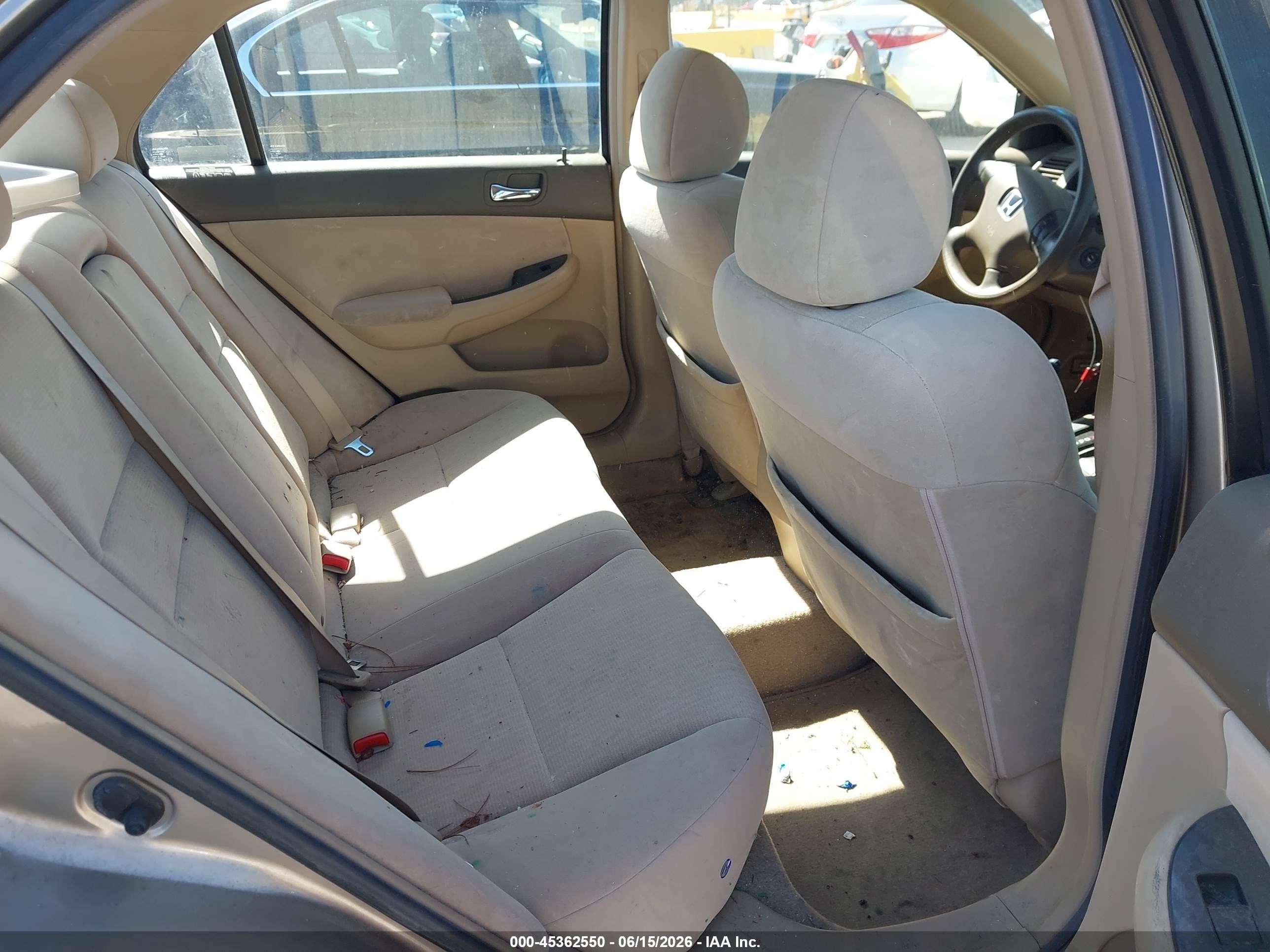 2003 Honda Accord VIN JHMCM56373C019727 IAAI salvage auction — Unknown, Salvage (California), sold $525 on 2026-07-09 (photo 8)