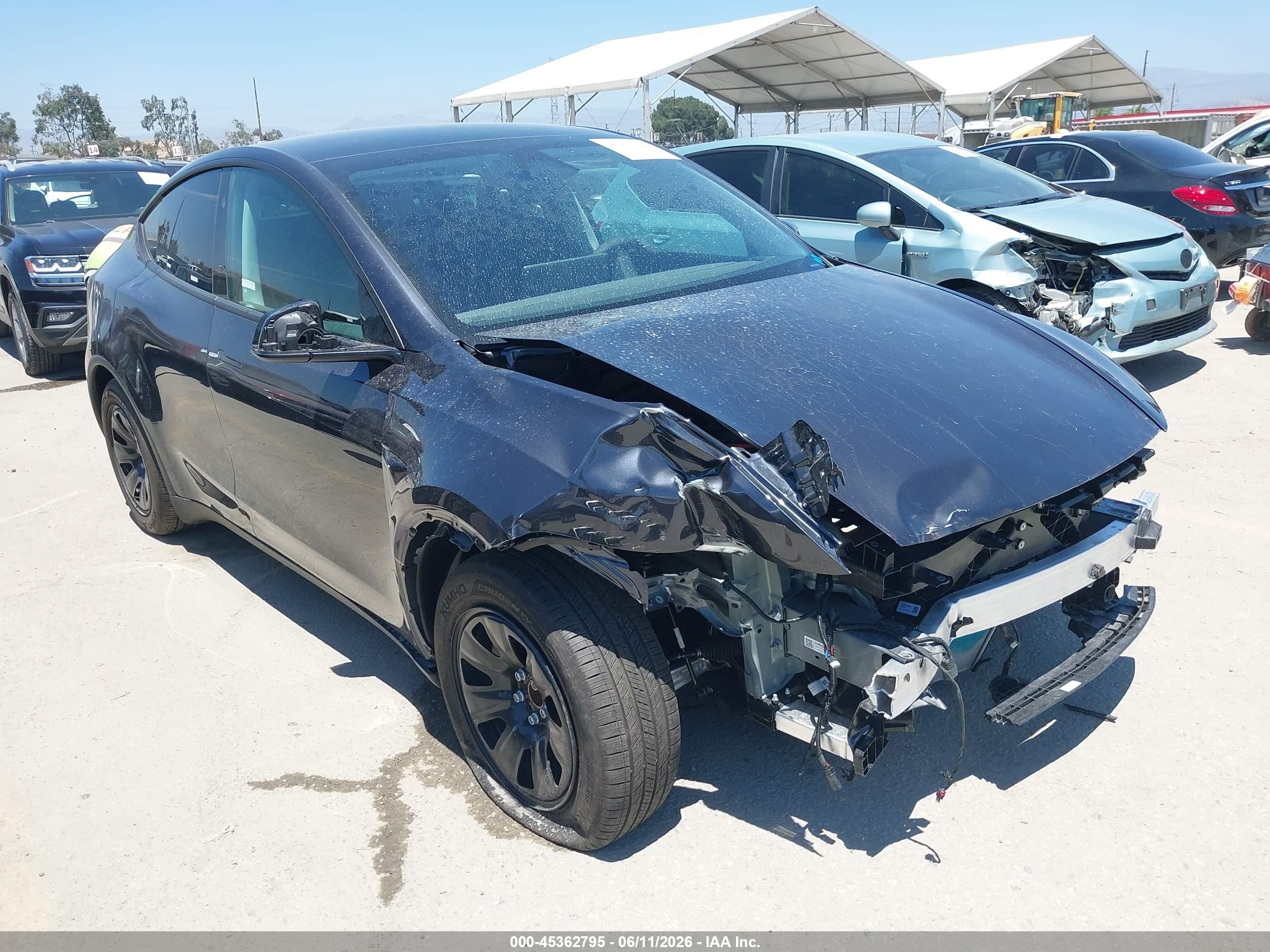 2026 Tesla Model Y VIN 7SAYGDED3TA600244 — IAAI salvage auction photo