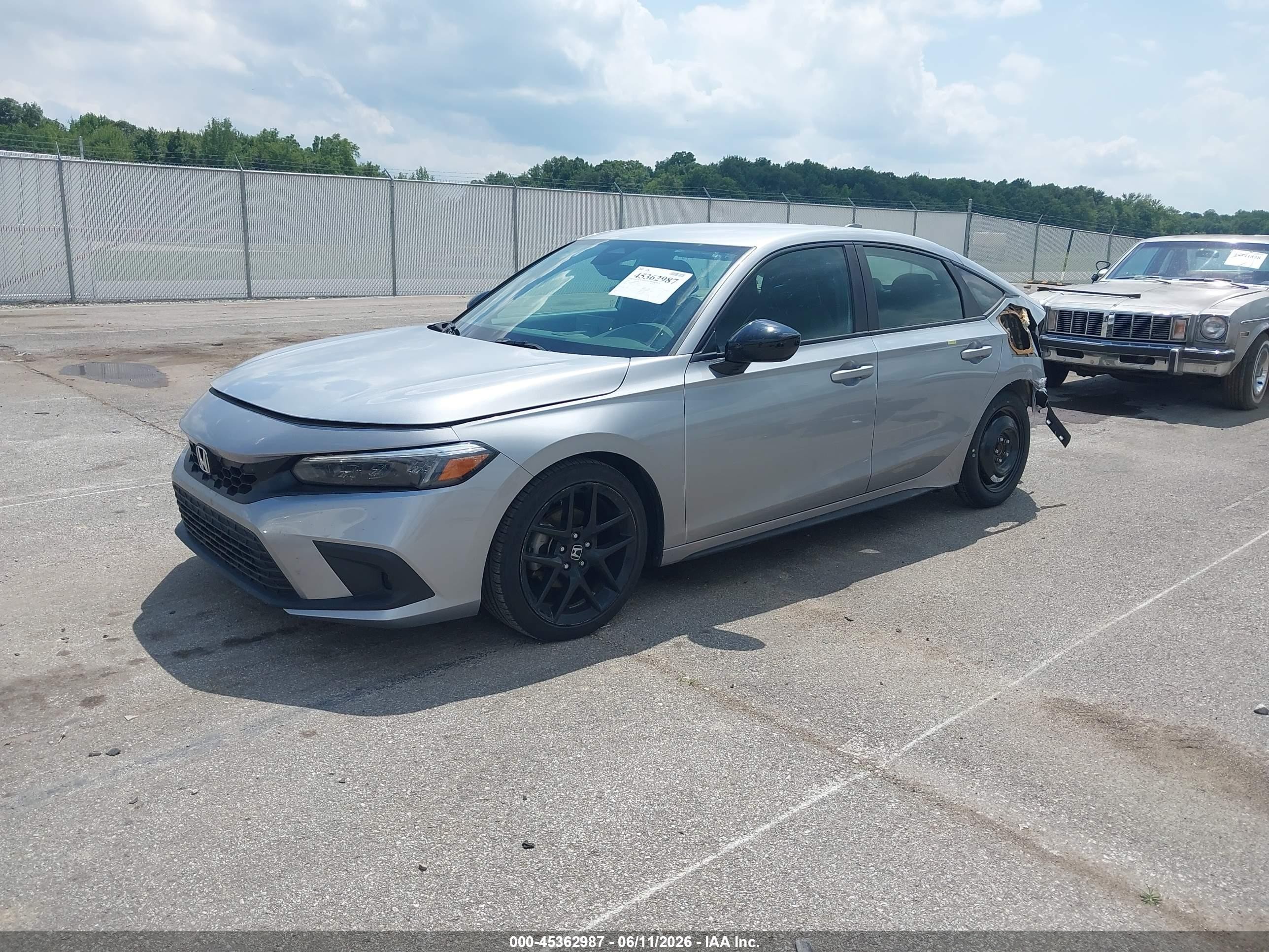 2024 Honda Civic VIN 19XFL2H80RE016730 IAAI salvage auction — Rear End, Salvage (Indiana), sold $7,300 on 2026-07-12 (photo 2)