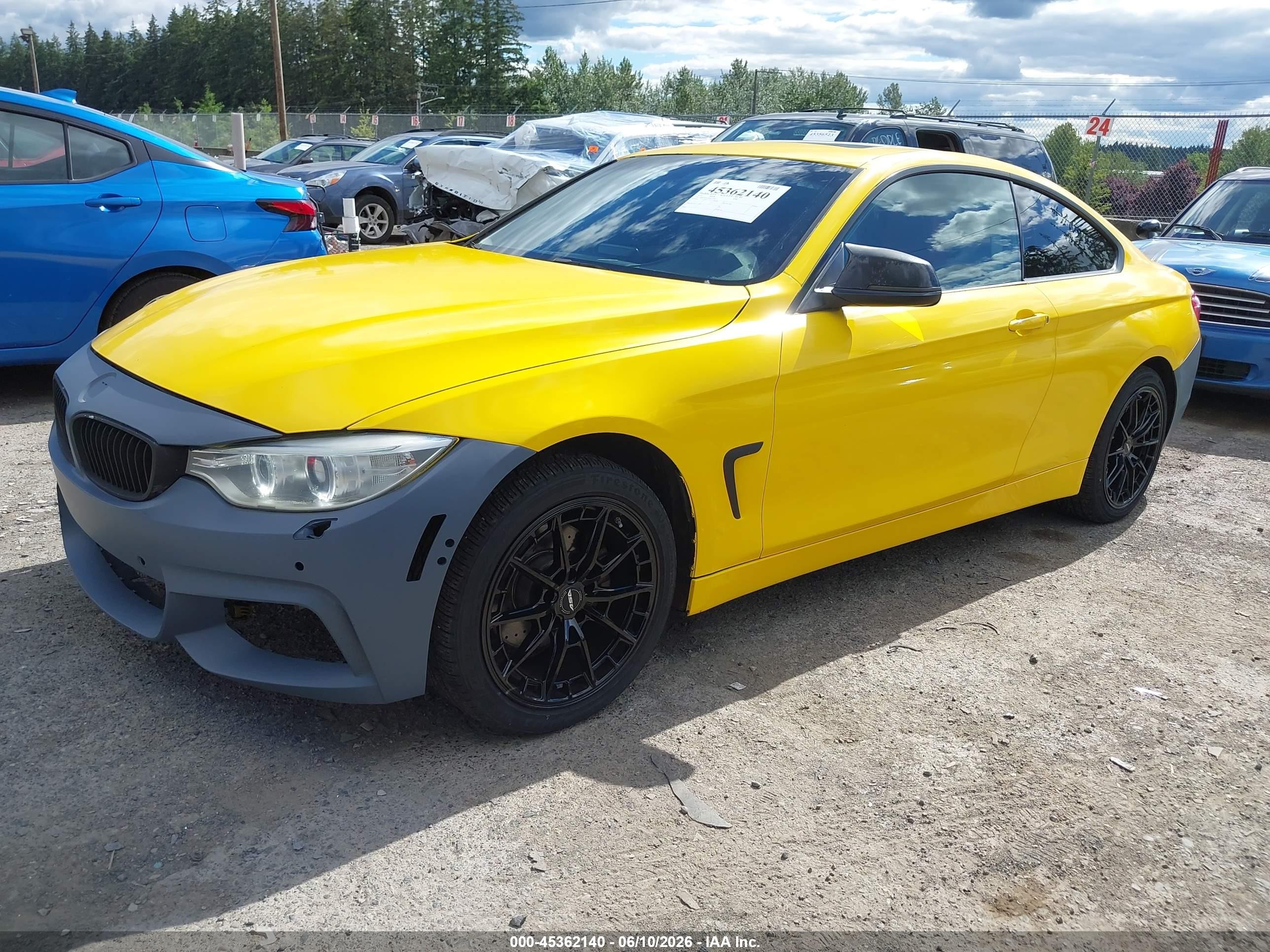 2015 BMW 4er VIN WBA3N7C59FK222917 IAAI salvage auction — Normal Wear, Salvage (Texas), sold $450 on 2026-09-02 (photo 2)