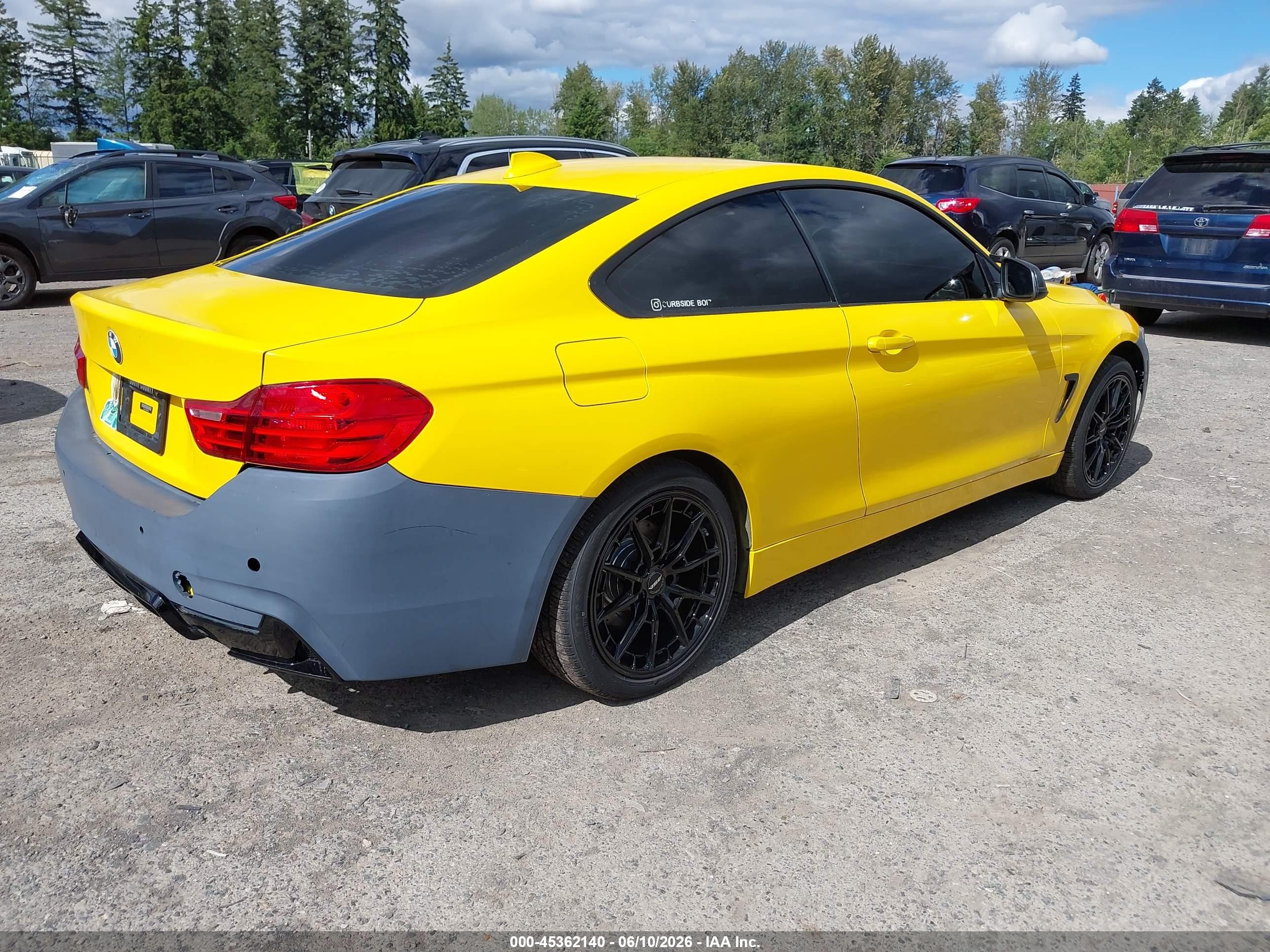 2015 BMW 4er VIN WBA3N7C59FK222917 IAAI salvage auction — Normal Wear, Salvage (Texas), sold $450 on 2026-09-02 (photo 4)