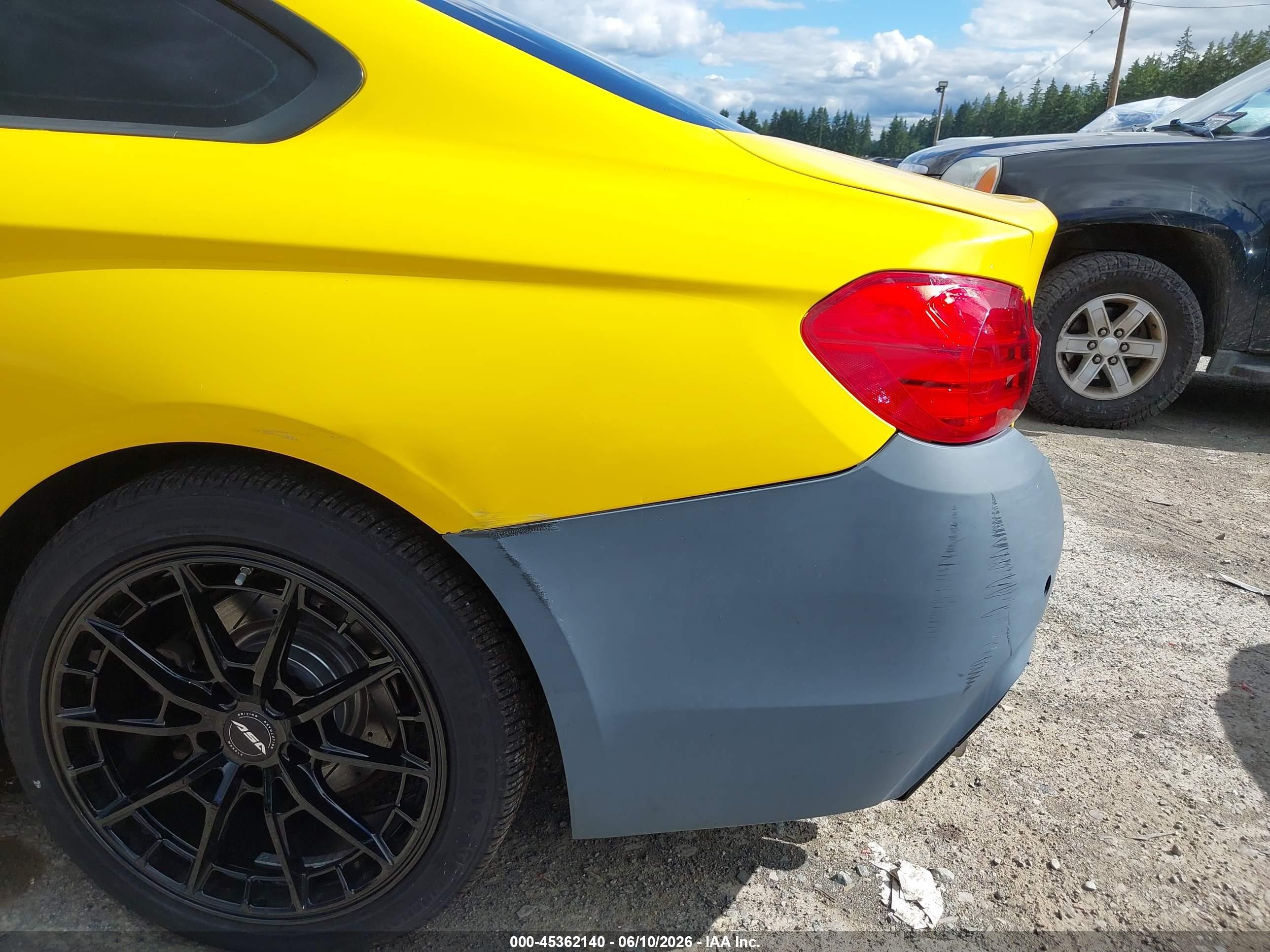 2015 BMW 4er VIN WBA3N7C59FK222917 IAAI salvage auction — Normal Wear, Salvage (Texas), sold $450 on 2026-09-02 (photo 6)