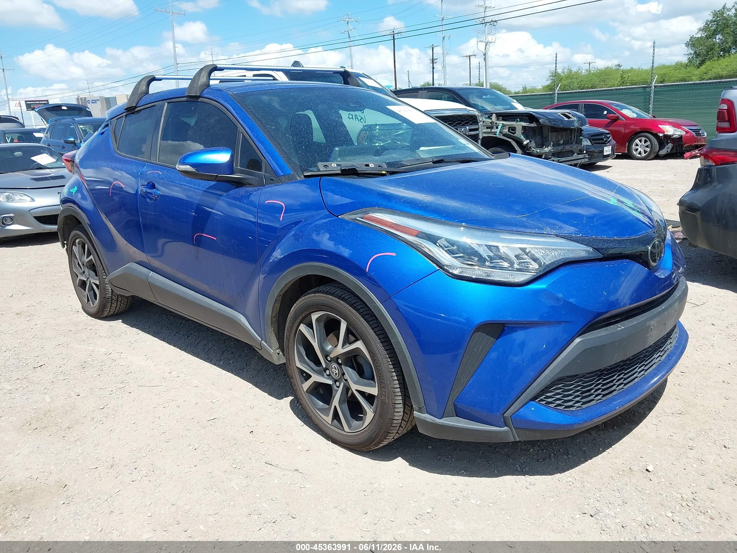 2022 Toyota C-HR VIN NMTKHMBX7NR140729 IAAI salvage auction — Rear End, Original (Texas), sold $7,300 on 2026-09-16 (photo 1)