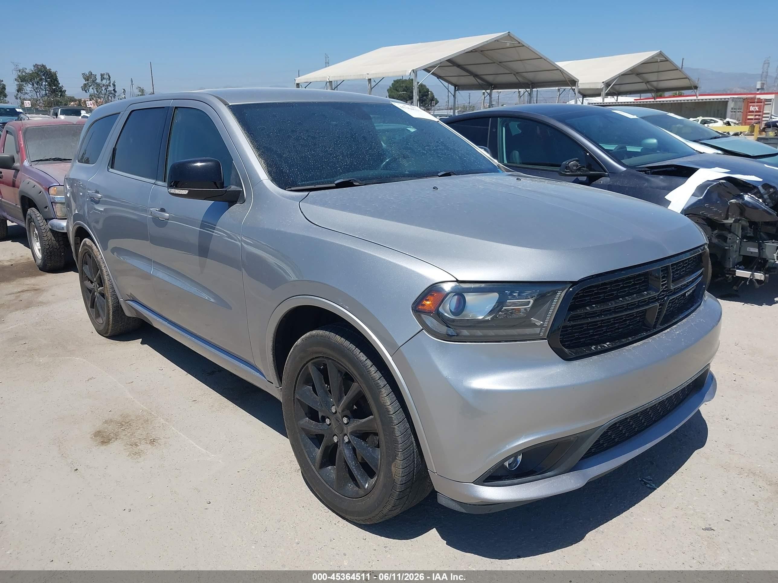 2018 Dodge Durango VIN 1C4RDHDG3JC132896 IAAI salvage auction — Rear End, Salvage (California), sold $3,050 on 2026-07-11 (photo 1)