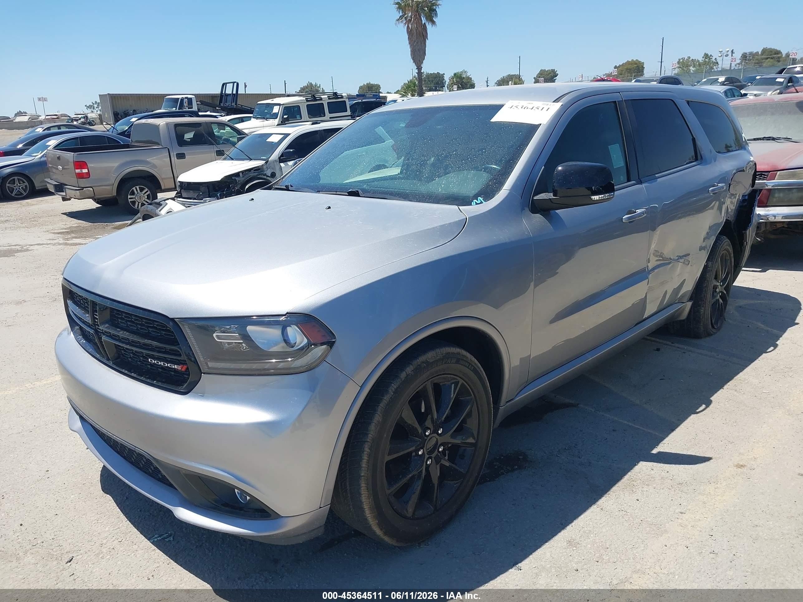 2018 Dodge Durango VIN 1C4RDHDG3JC132896 IAAI salvage auction — Rear End, Salvage (California), sold $3,050 on 2026-07-11 (photo 2)