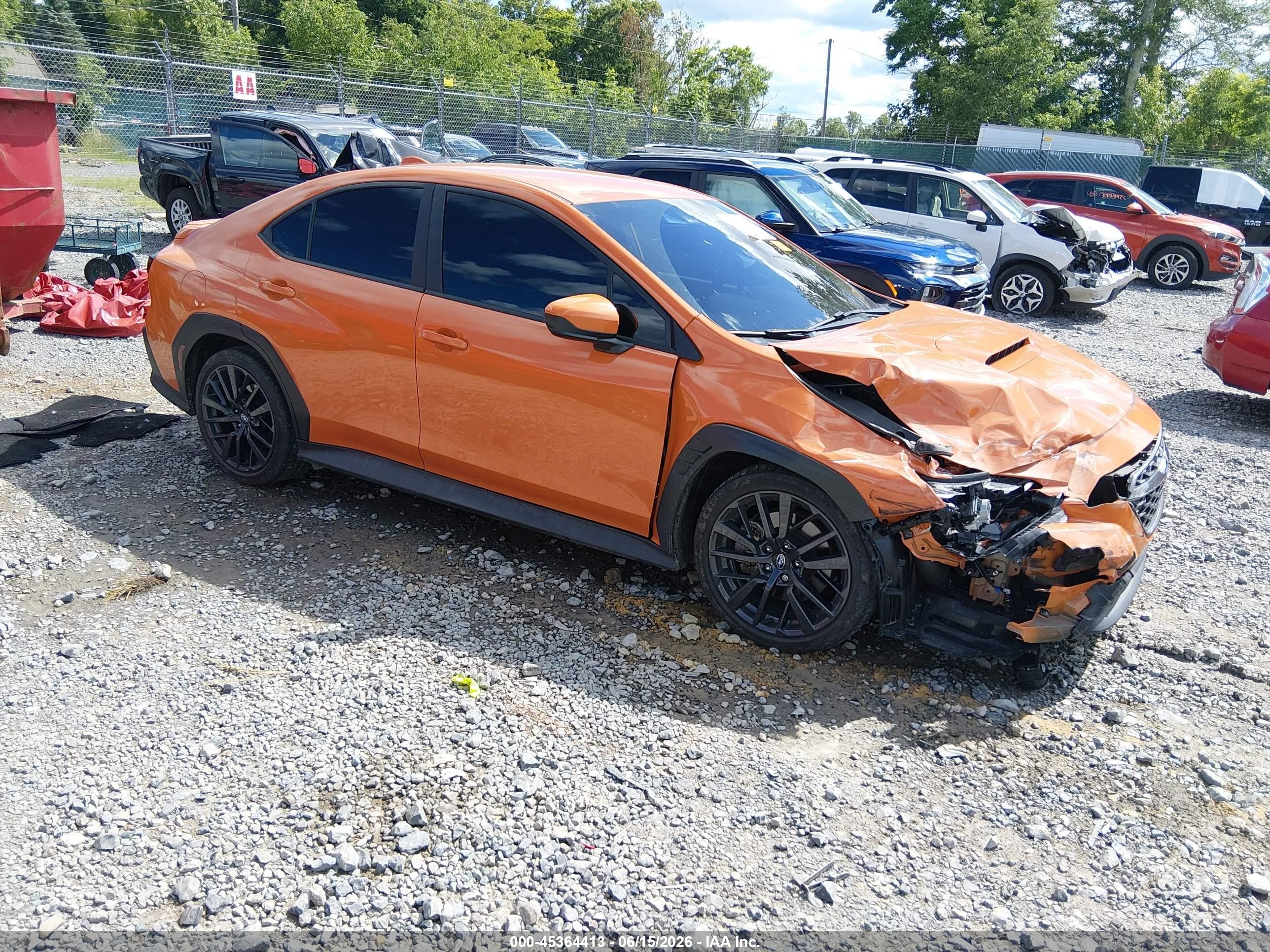 2024 Subaru WRX VIN JF1VBAH61R9809990 — IAAI salvage auction photo