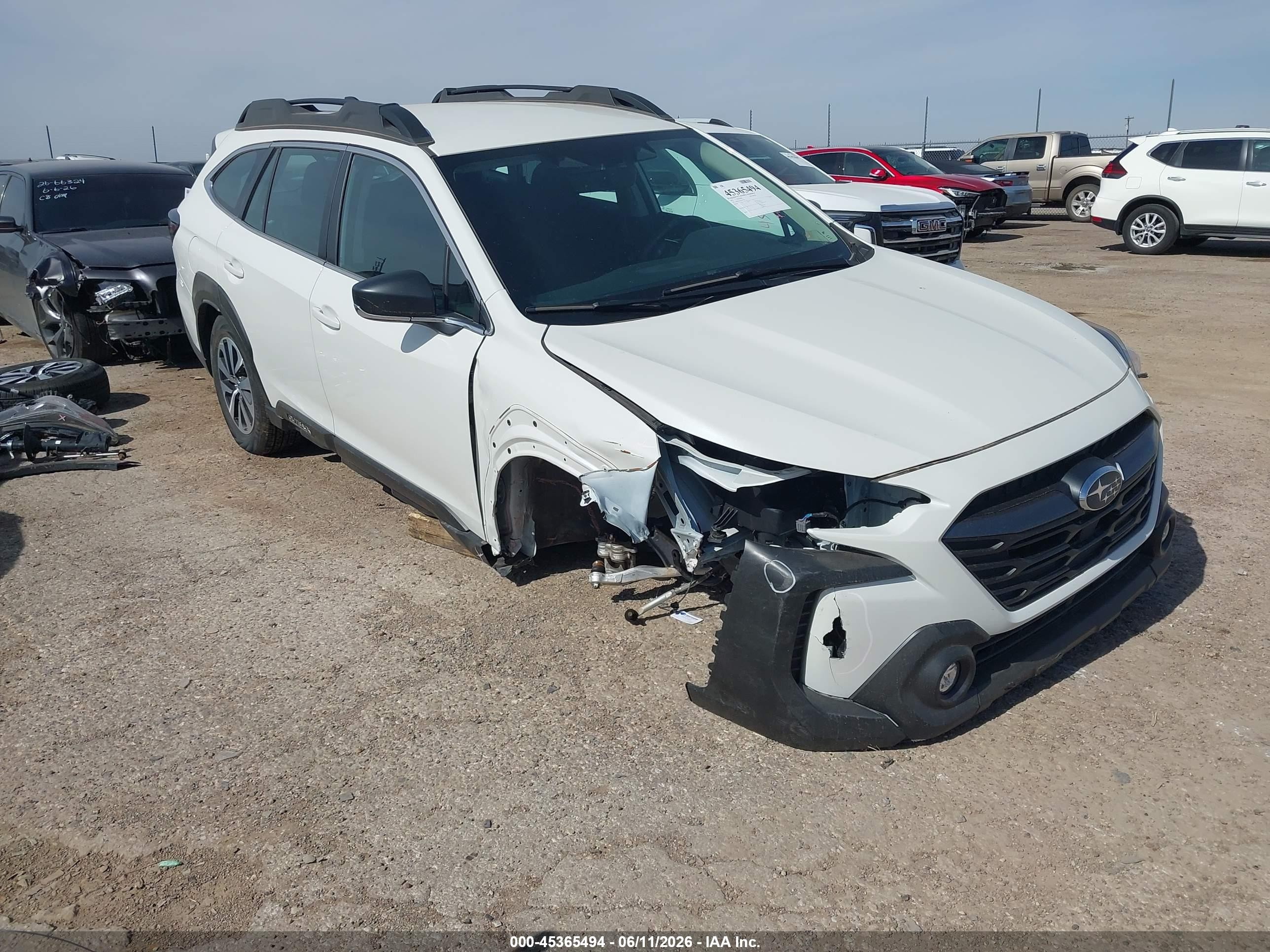 2025 Subaru Outback VIN 4S4BTAAC9S3297782 — IAAI salvage auction photo