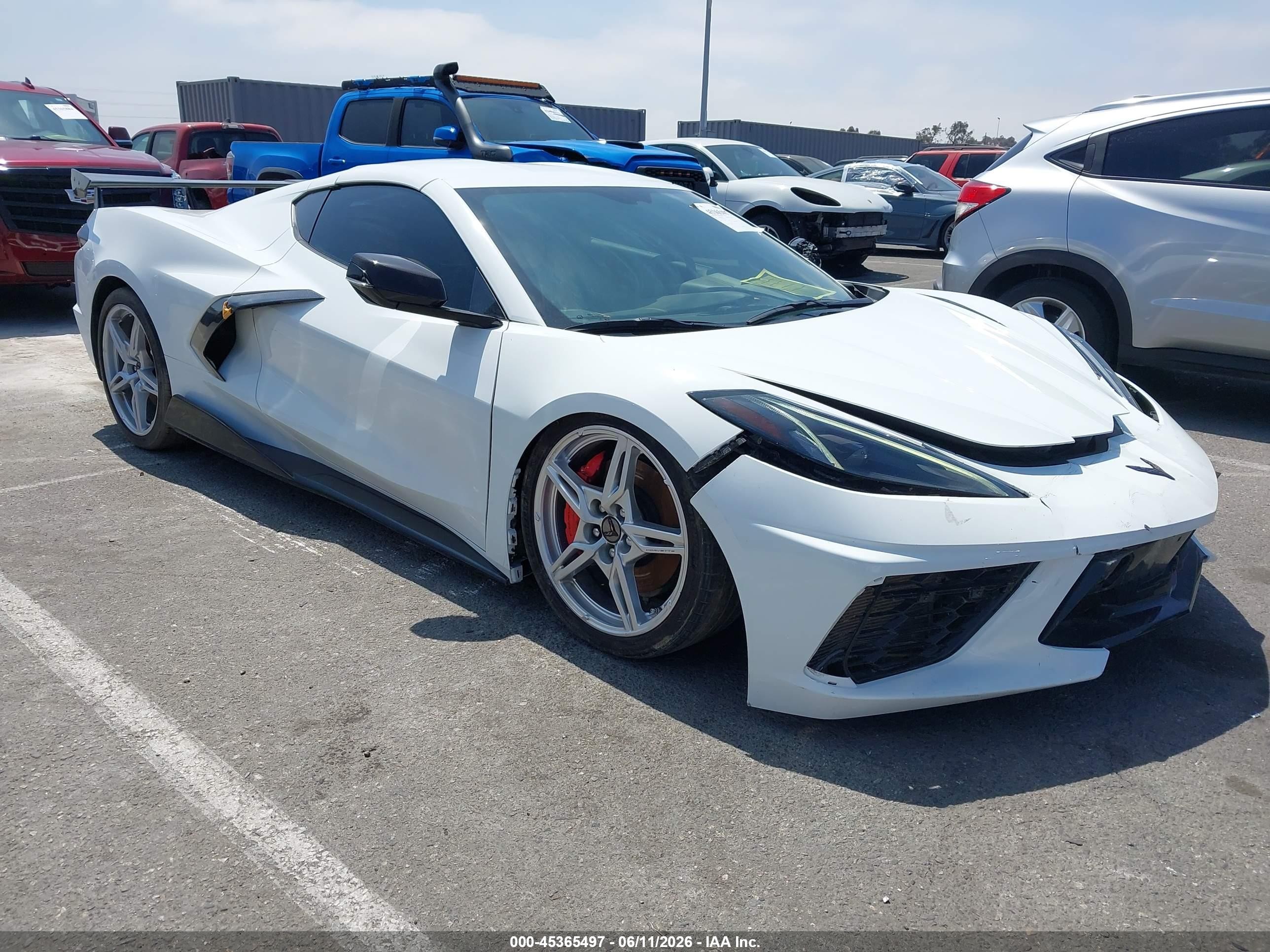 2020 Chevrolet Corvette Stingray VIN 1G1Y82D4XL5112924 — IAAI salvage auction photo