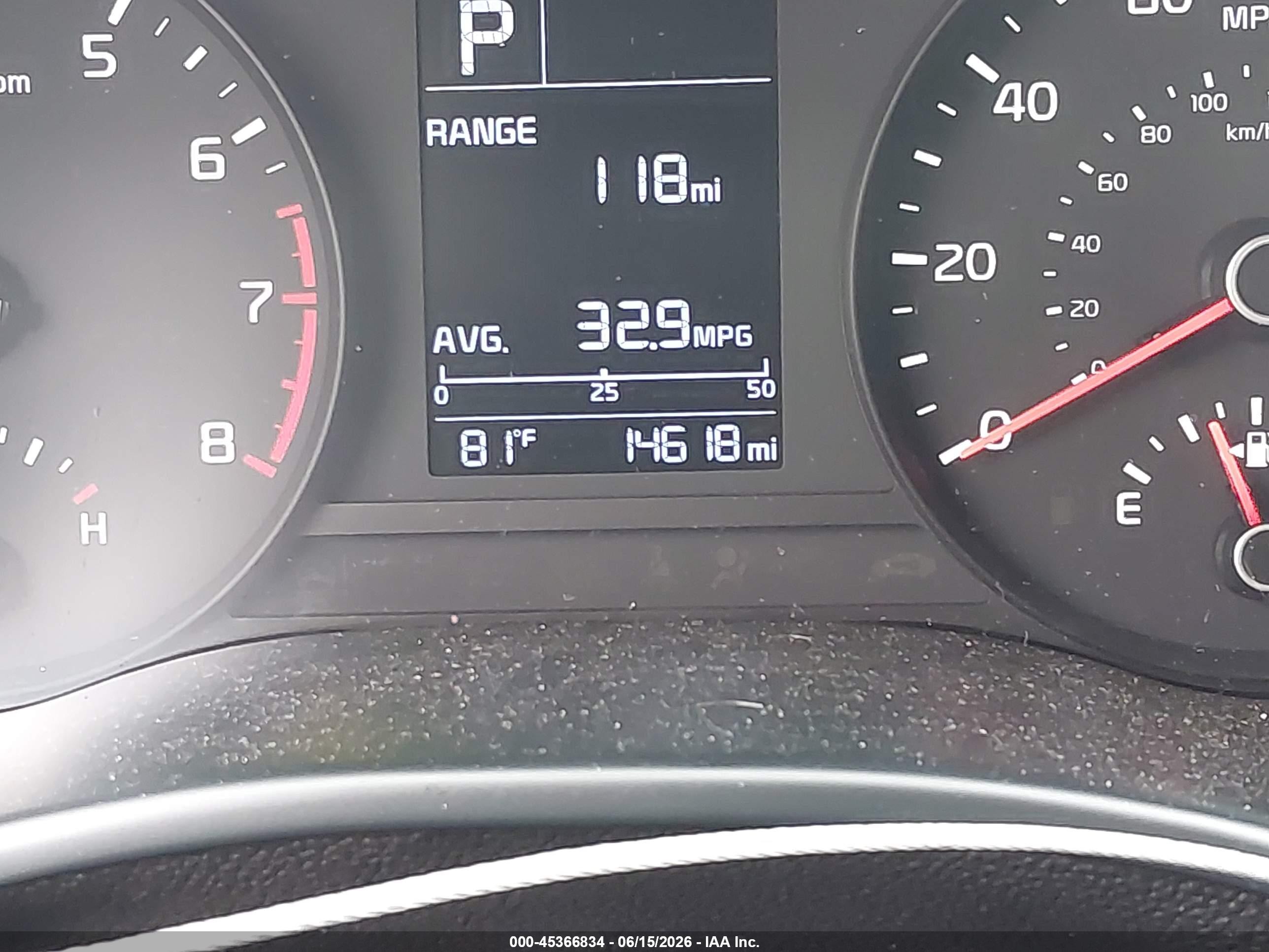 2023 Kia Rio VIN 3KPA24AD2PE564869 IAAI salvage auction — Hail, Original (Texas), sold $7,700 on 2026-09-11 (photo 7)