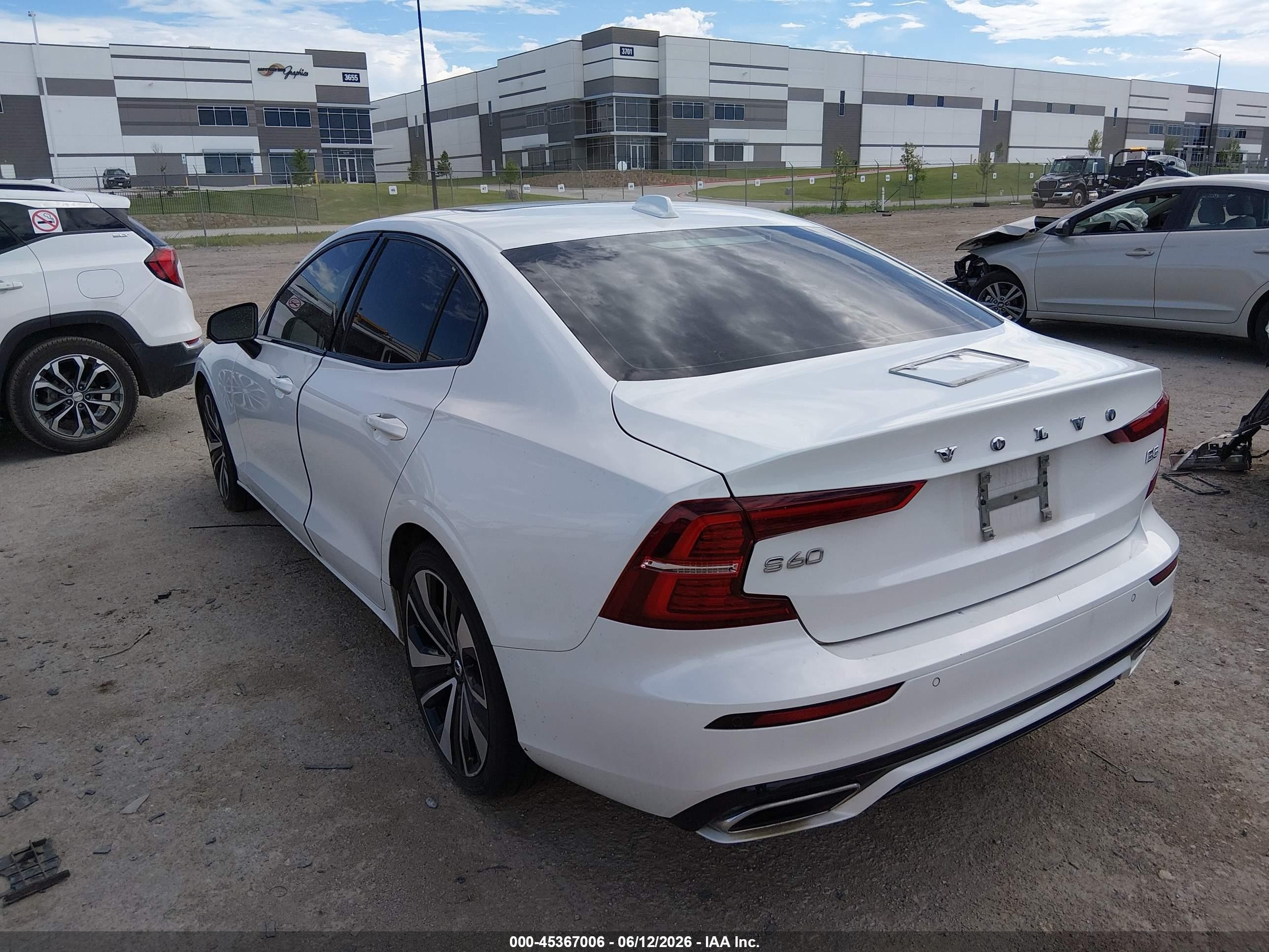 2022 Volvo S60 VIN 7JRL12FZ6NG175669 IAAI salvage auction — Front End, Original (Texas), sold $3,300 on 2026-09-19 (photo 3)