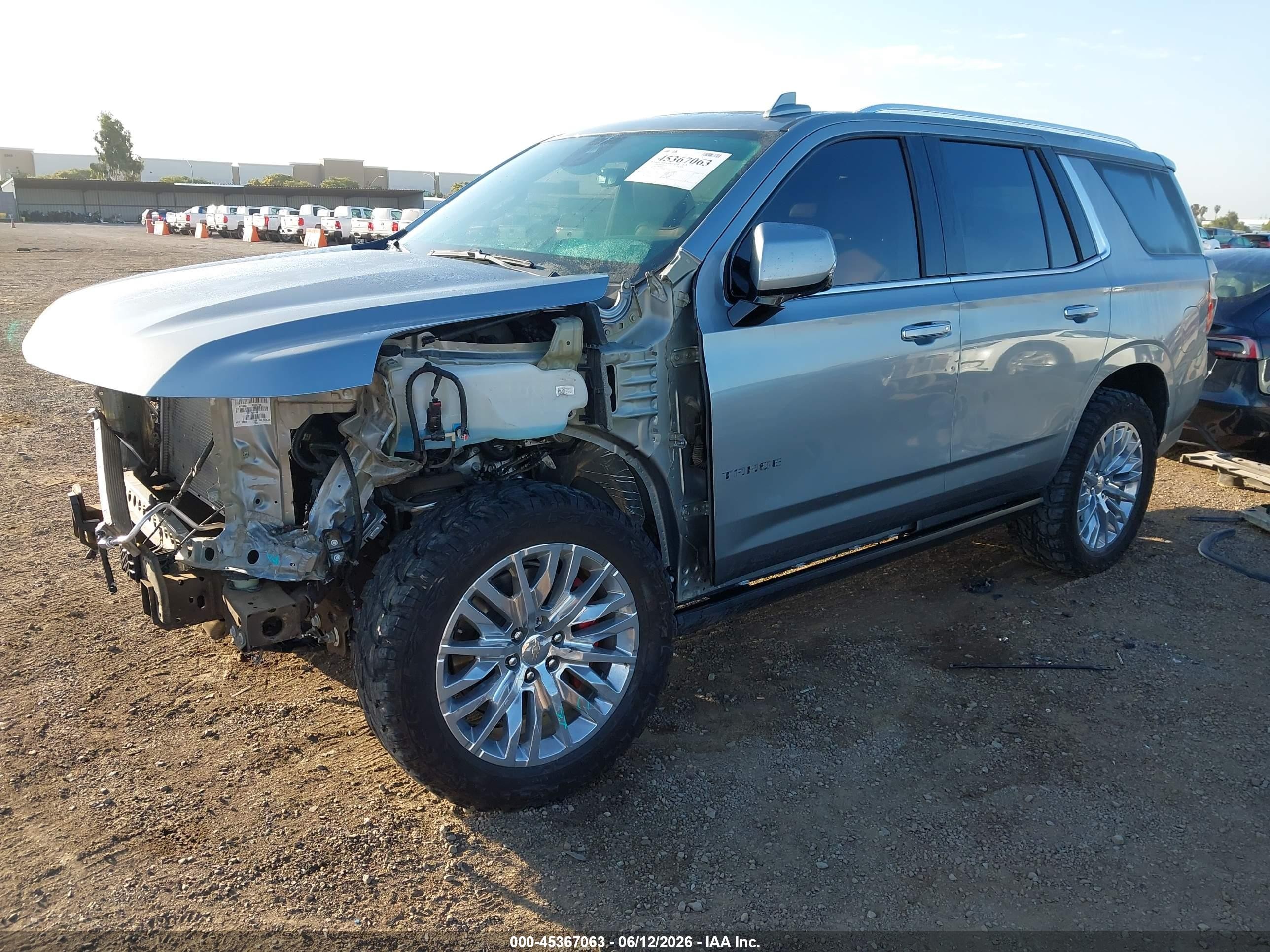 2023 Chevrolet Tahoe VIN 1GNSKTKL1PR548050 IAAI salvage auction — Front End, Salvage (California), sold $25,750 on 2026-06-29 (photo 2)