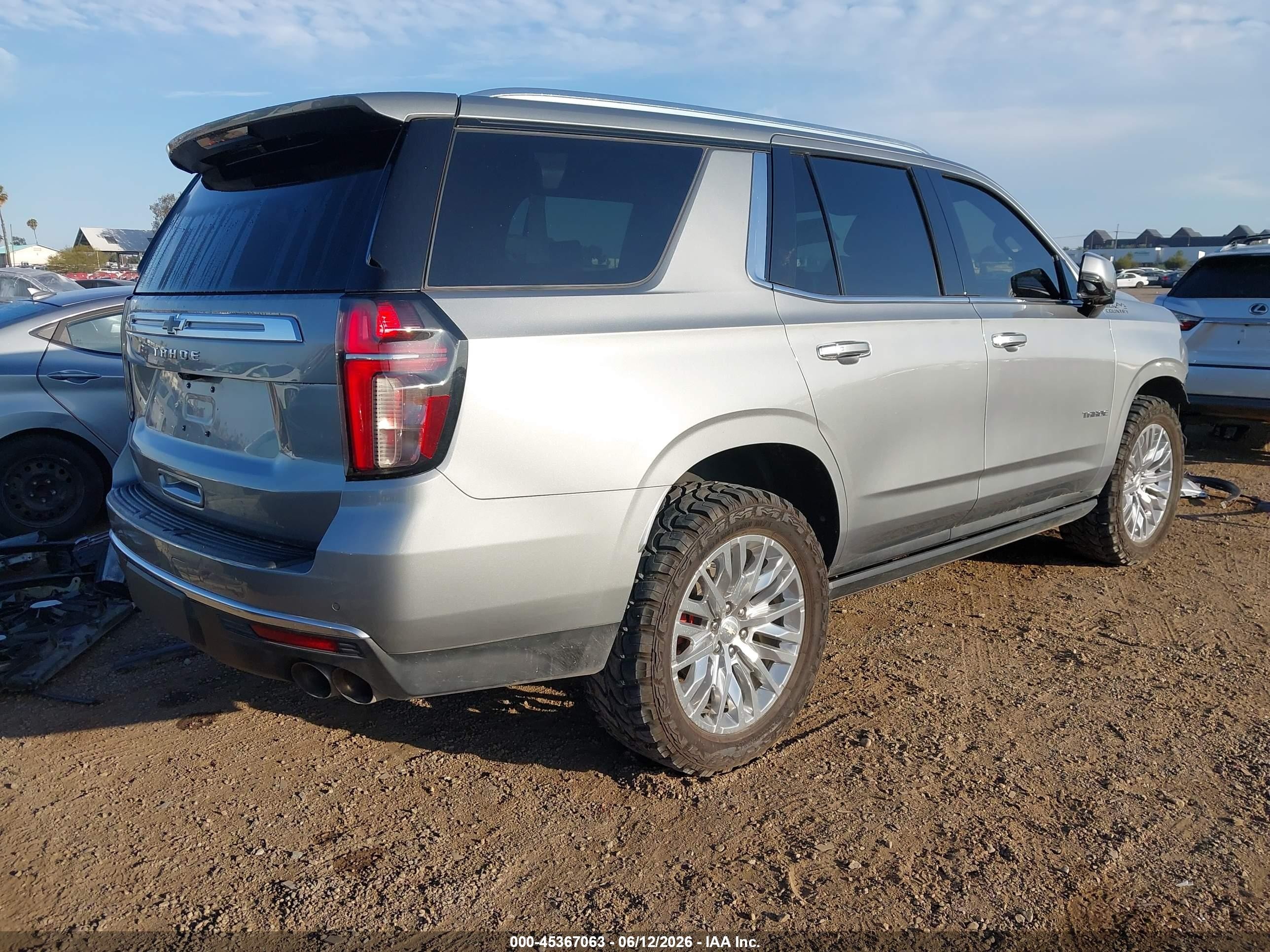 2023 Chevrolet Tahoe VIN 1GNSKTKL1PR548050 IAAI salvage auction — Front End, Salvage (California), sold $25,750 on 2026-06-29 (photo 4)