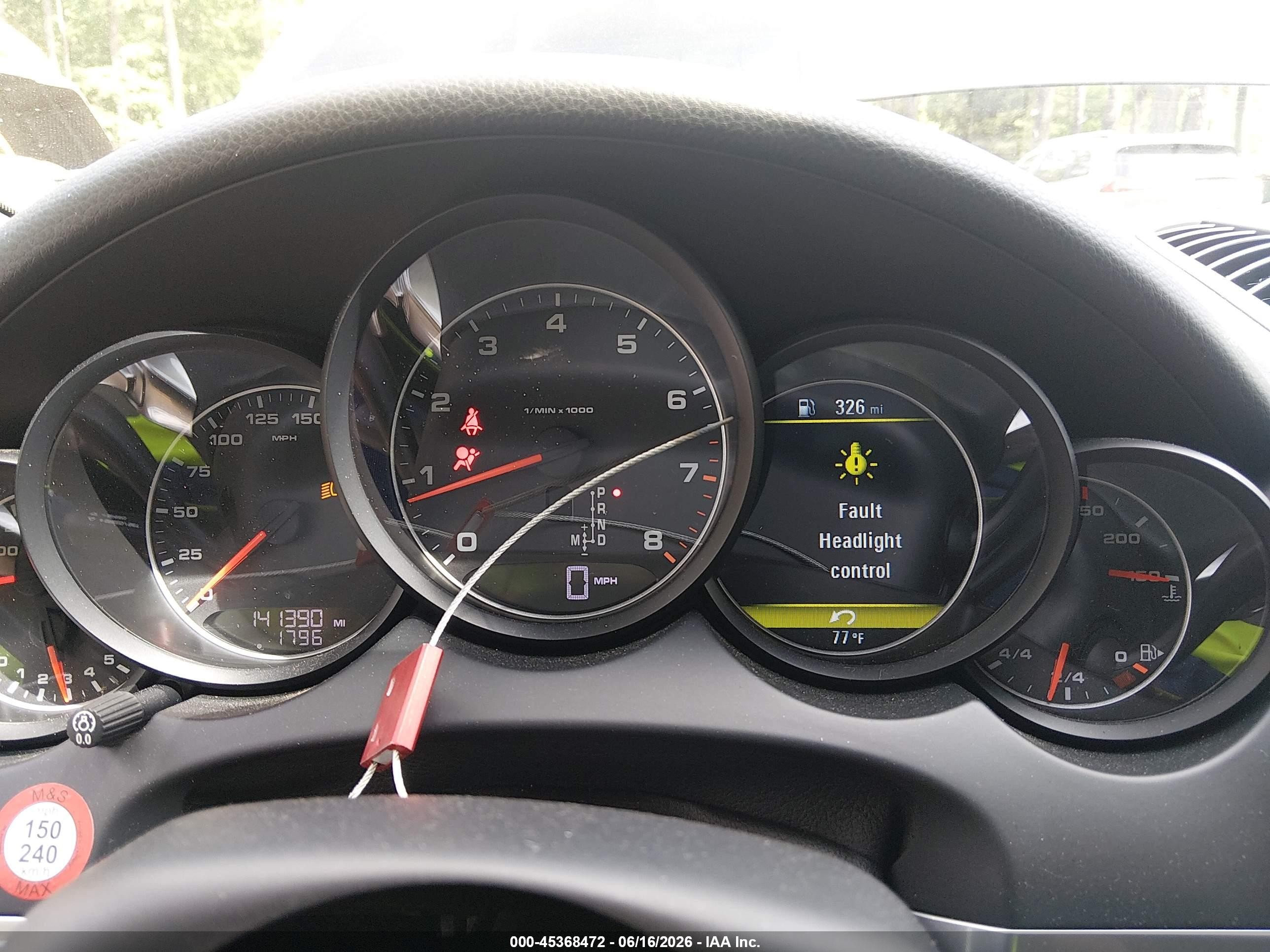 2014 Porsche Cayenne VIN WP1AA2A23ELA09051 IAAI salvage auction — Front End, Clear (Virginia), sold $900 on 2026-07-07 (photo 7)