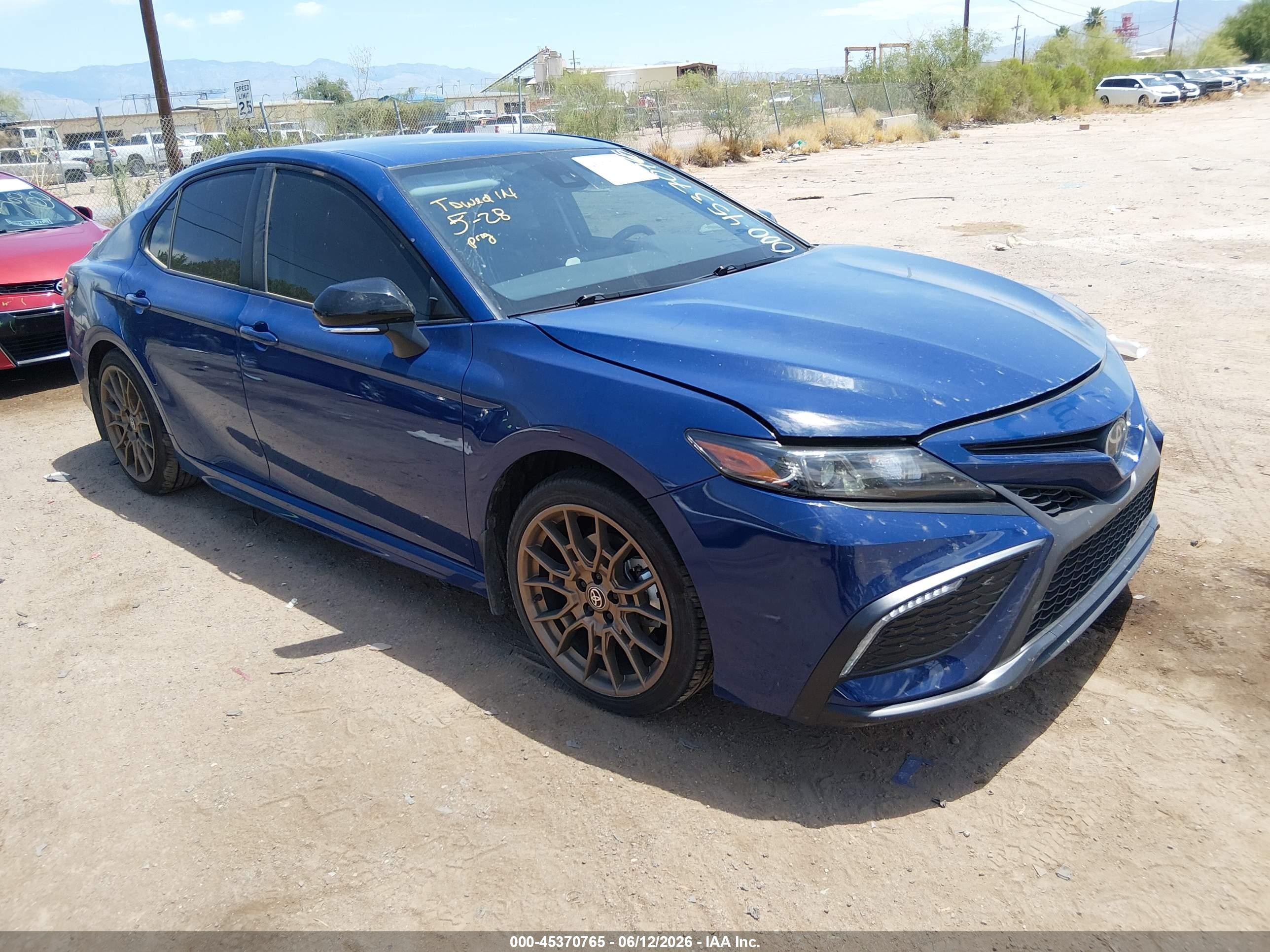 2024 Toyota Camry VIN 4T1G11AK0RU258800 IAAI salvage auction — Rear End, Salvage (Arizona), sold $7,550 on 2026-07-02 (photo 1)