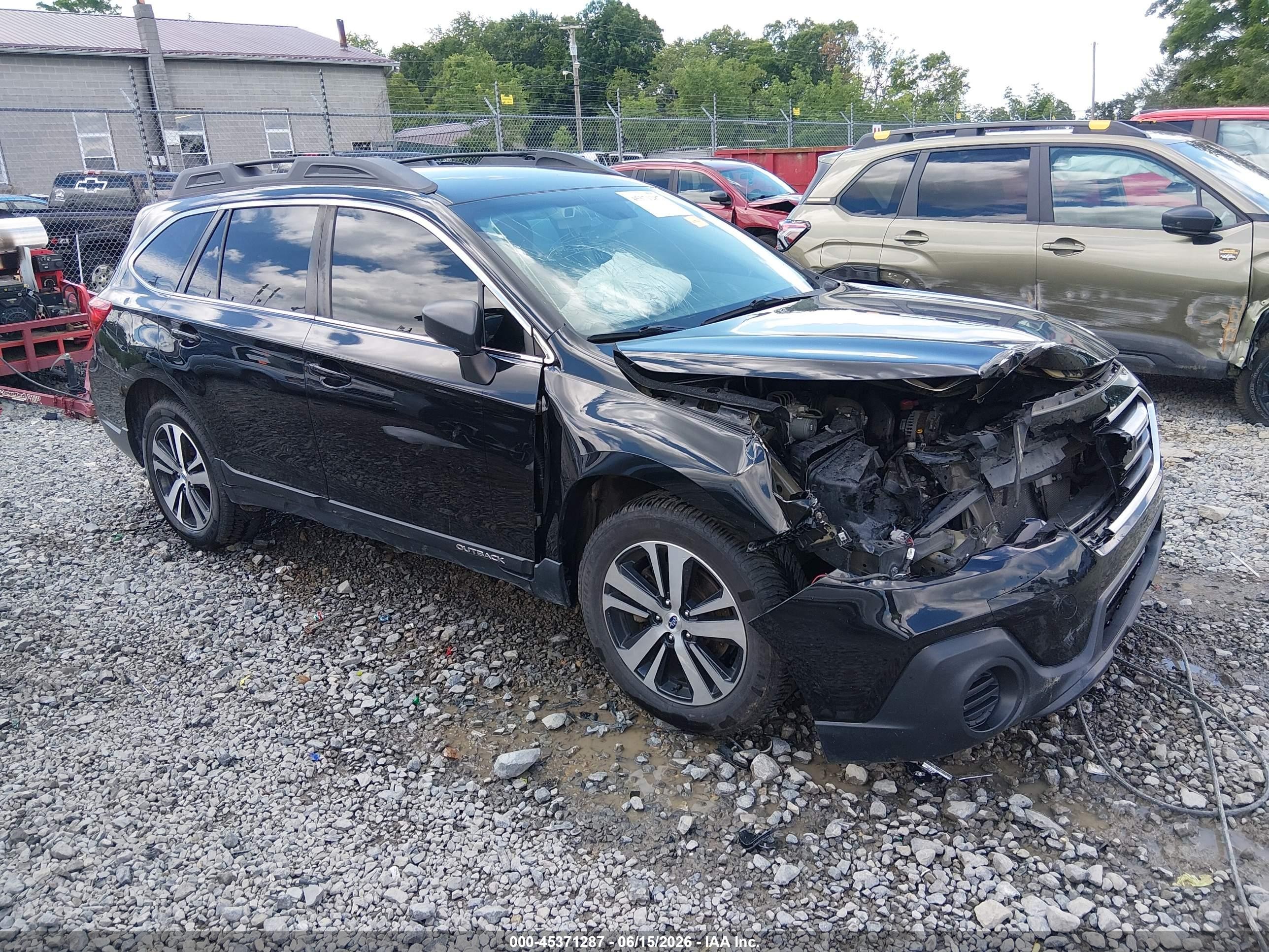 2019 Subaru Outback VIN 4S4BSABC4K3355153 IAAI salvage auction — Unknown, Salvage (West Virginia), sold $425 on 2026-09-09 (photo 1)