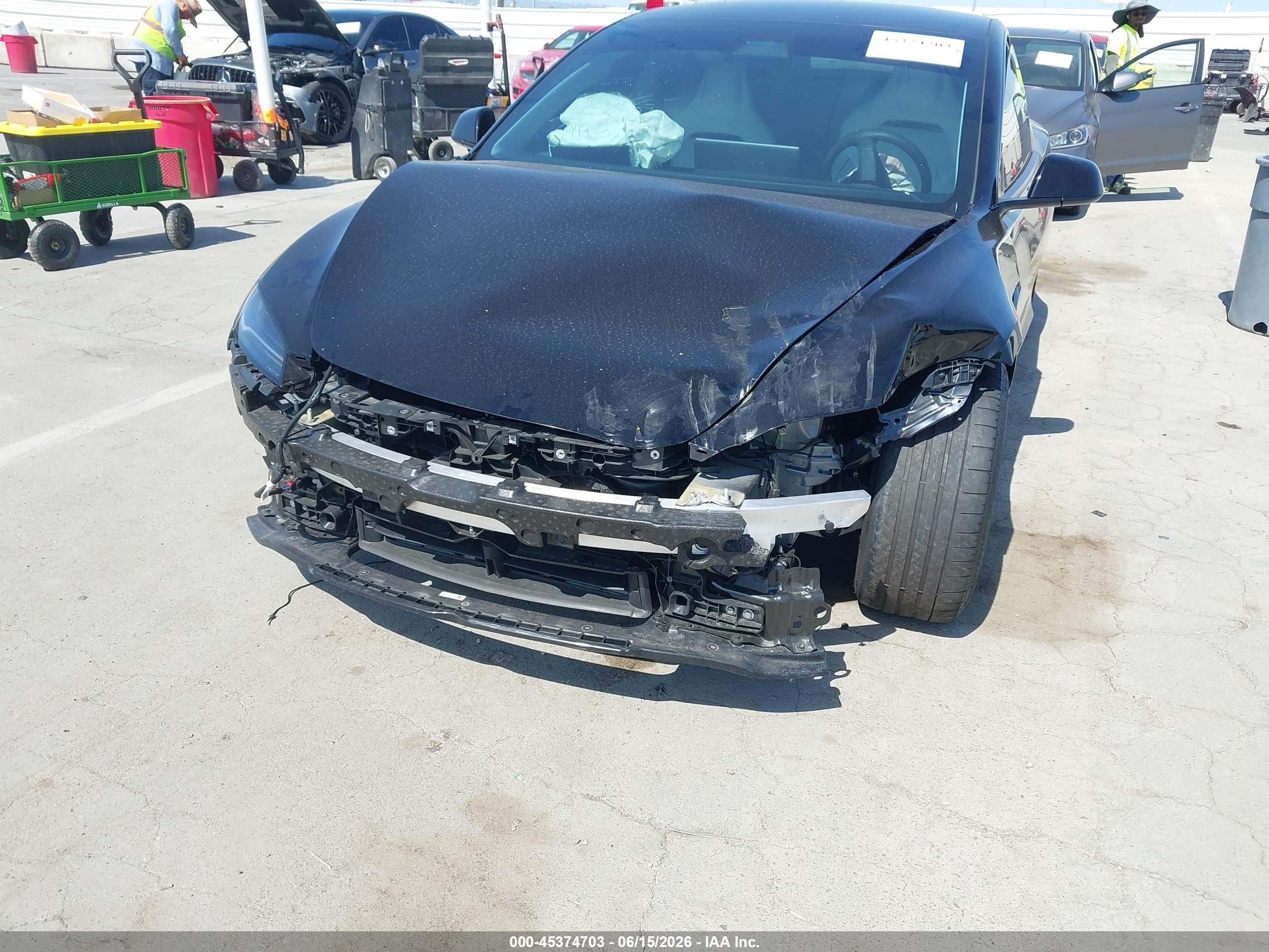 2024 Tesla Model 3 VIN 5YJ3E1ETXRF855116 IAAI salvage auction — Front End, Salvage (California), sold $13,400 on 2026-09-05 (photo 6)