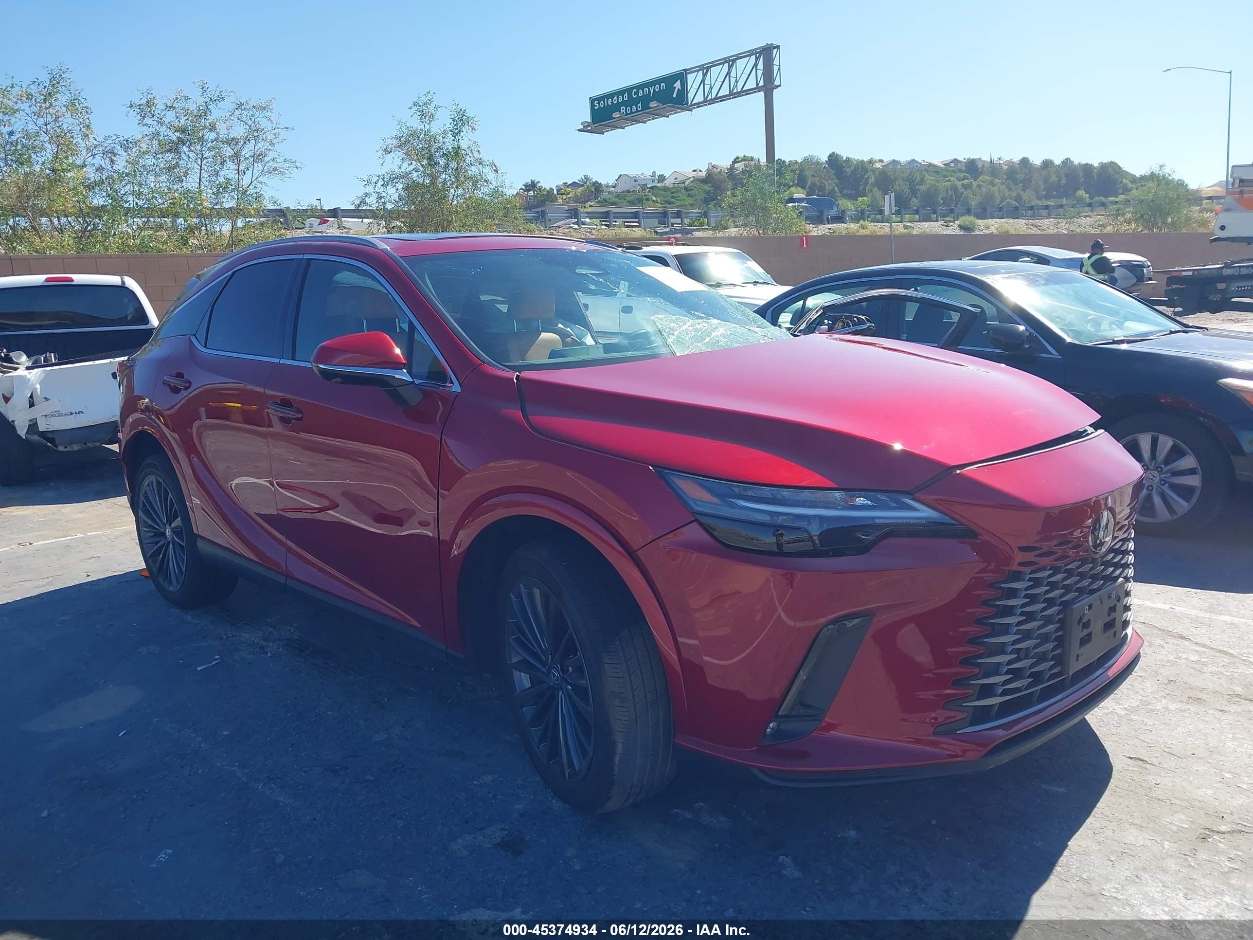 2025 Lexus RX 350h VIN 2T2BBMCA2SC102807 — IAAI salvage auction photo