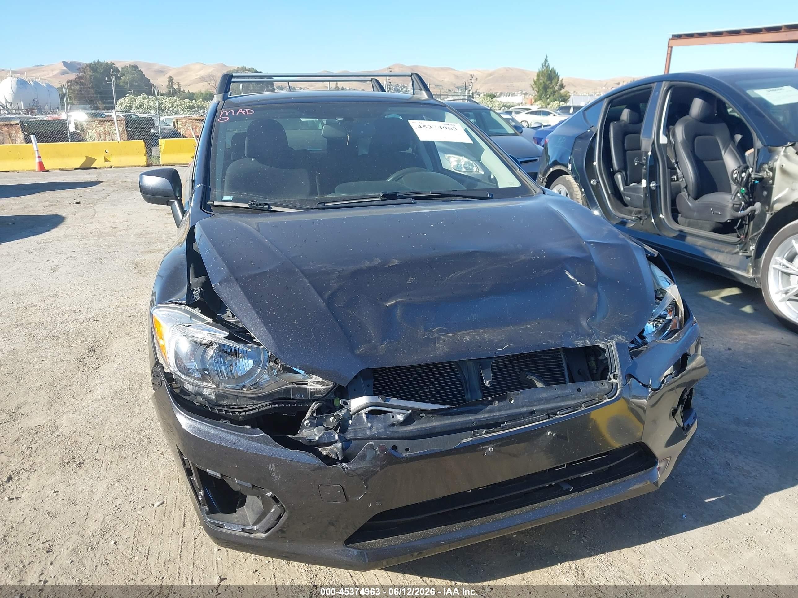 2013 Subaru Impreza VIN JF1GPAC64DH821082 IAAI salvage auction — Normal Wear, Salvage (California), sold $600 on 2026-07-09 (photo 6)