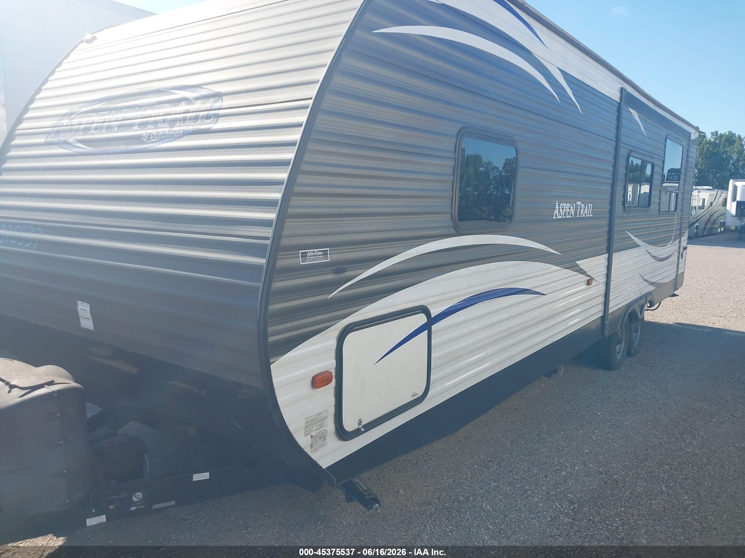 2017 Dutchmen Aspen VIN 4YDT28722HH921966 IAAI salvage auction — Unknown, Clear (Oklahoma), sold $3,000 on 2026-09-30 (photo 2)