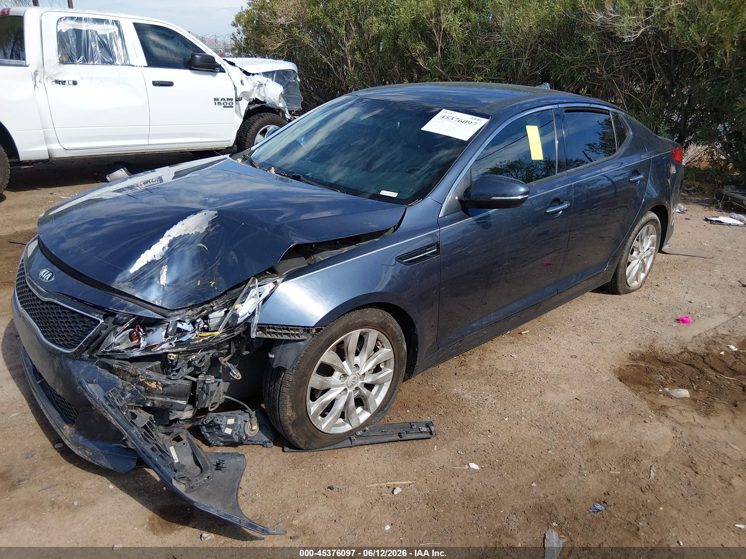 2015 Kia Optima VIN 5XXGN4A79FG384502 IAAI salvage auction — Unknown, Salvage (Arizona), sold $975 on 2026-07-09 (photo 2)